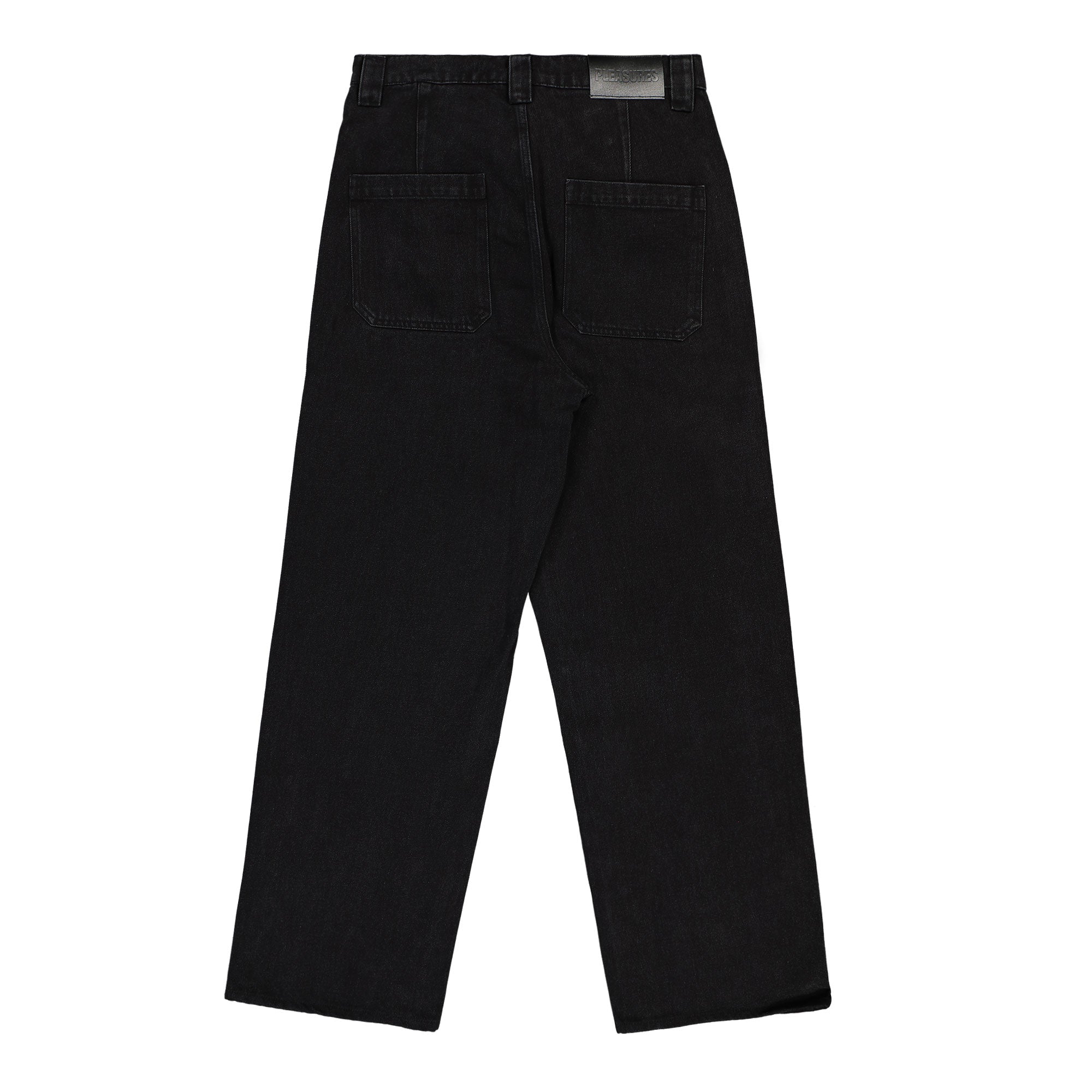 Pleasures Grind Baggy Jeans Black Jeans Material | Overkill