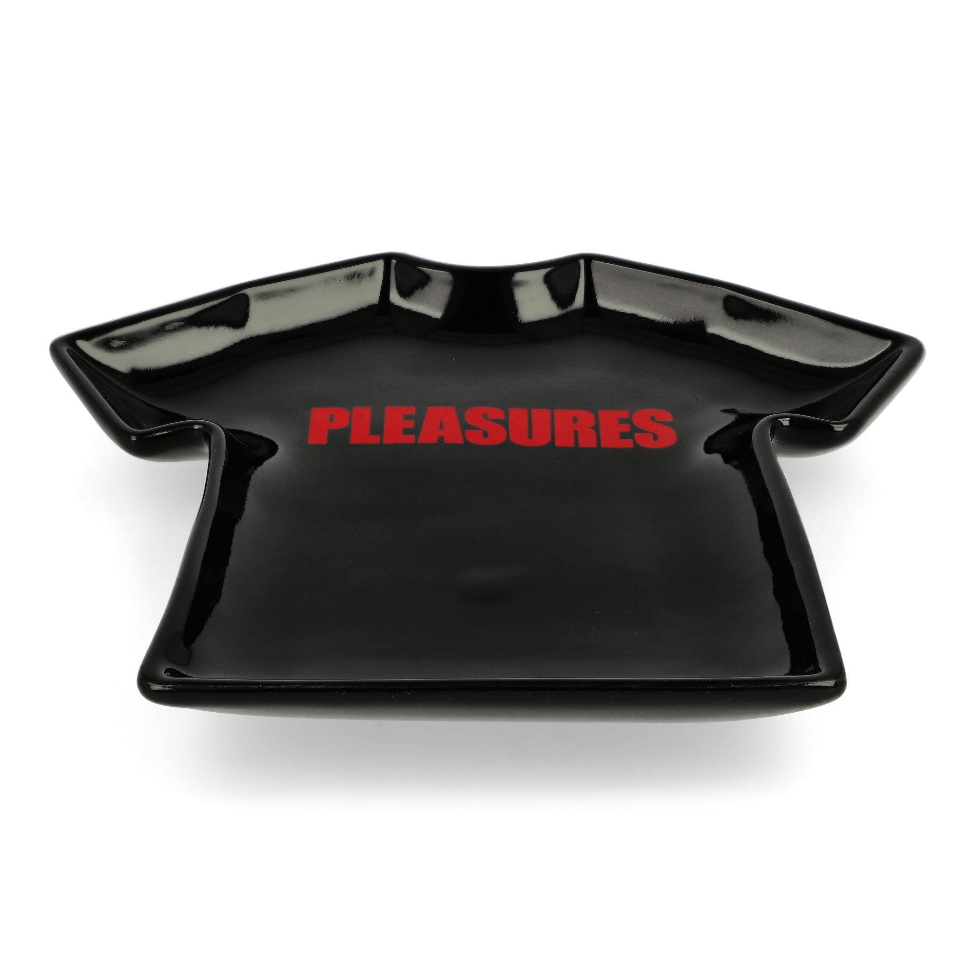 Pleasures Logo Tee Ceramic Tray Black Trays P24W059-Black | Overkill