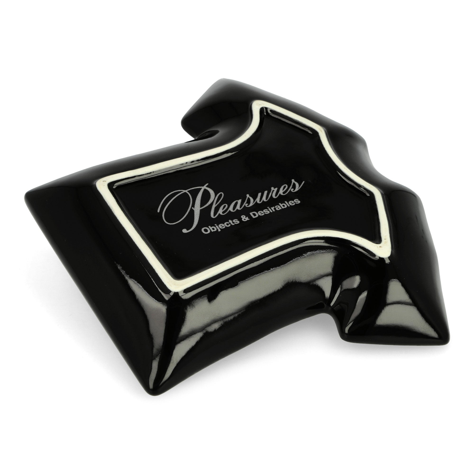 Pleasures Logo Tee Ceramic Tray Black Trays Detailfoto | Overkill