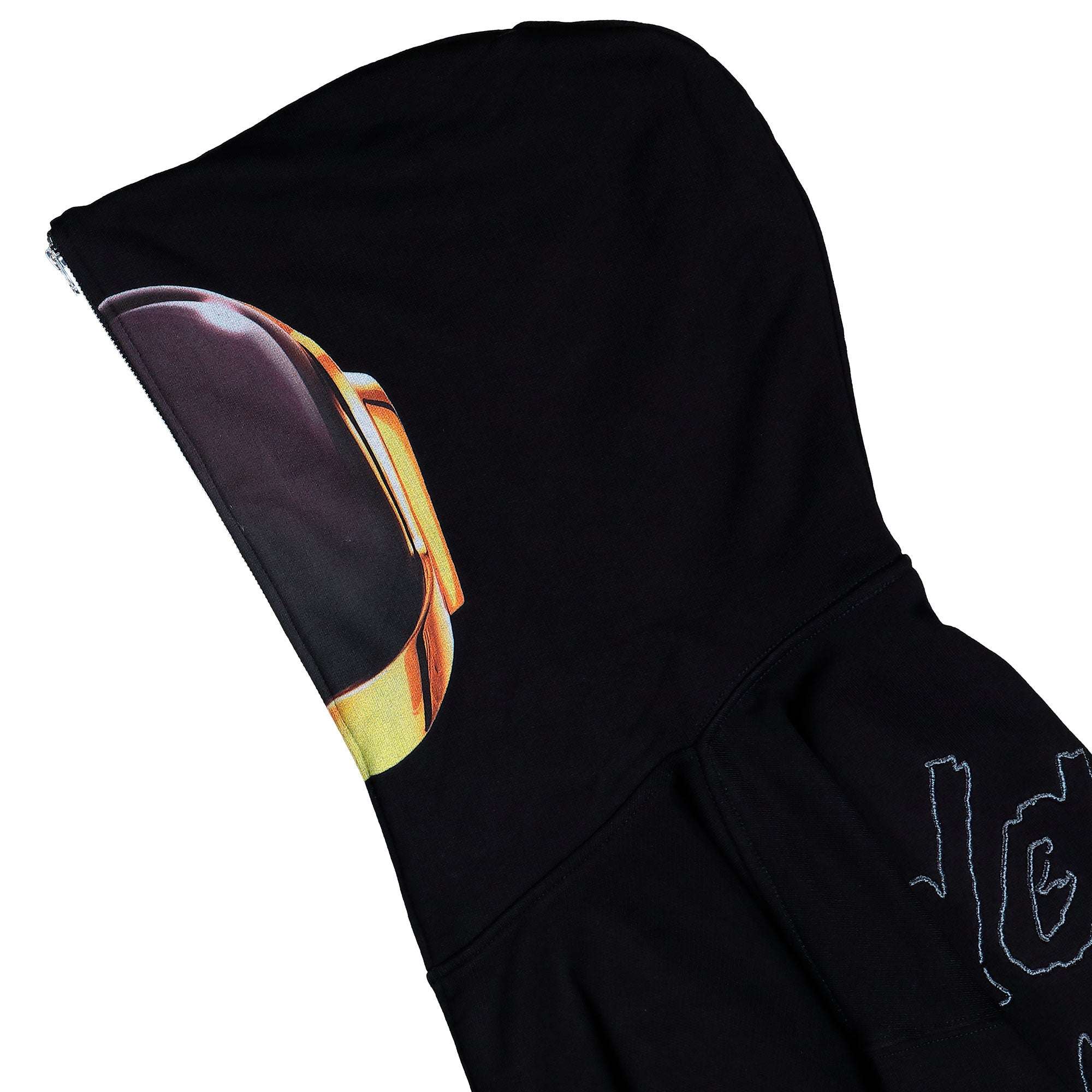 Pleasures Ram Zip Hoodie Black Hoodies P25DP014-Black Detail View 2 | Overkill