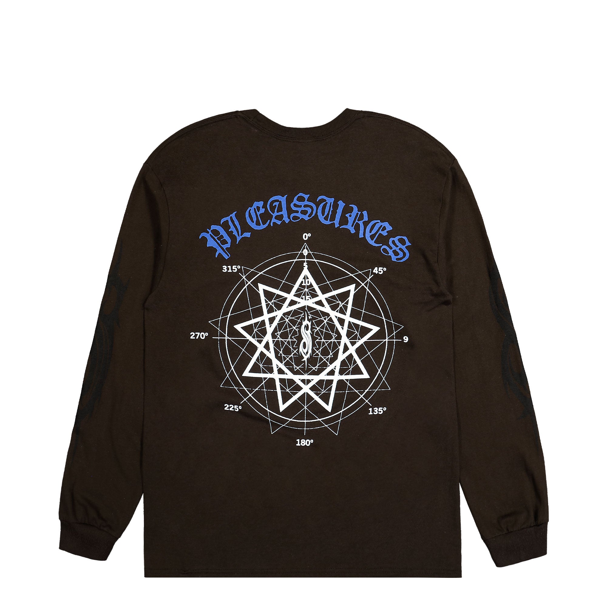 Pleasures Compass Long Sleeve Brown Longsleeves Material | Overkill