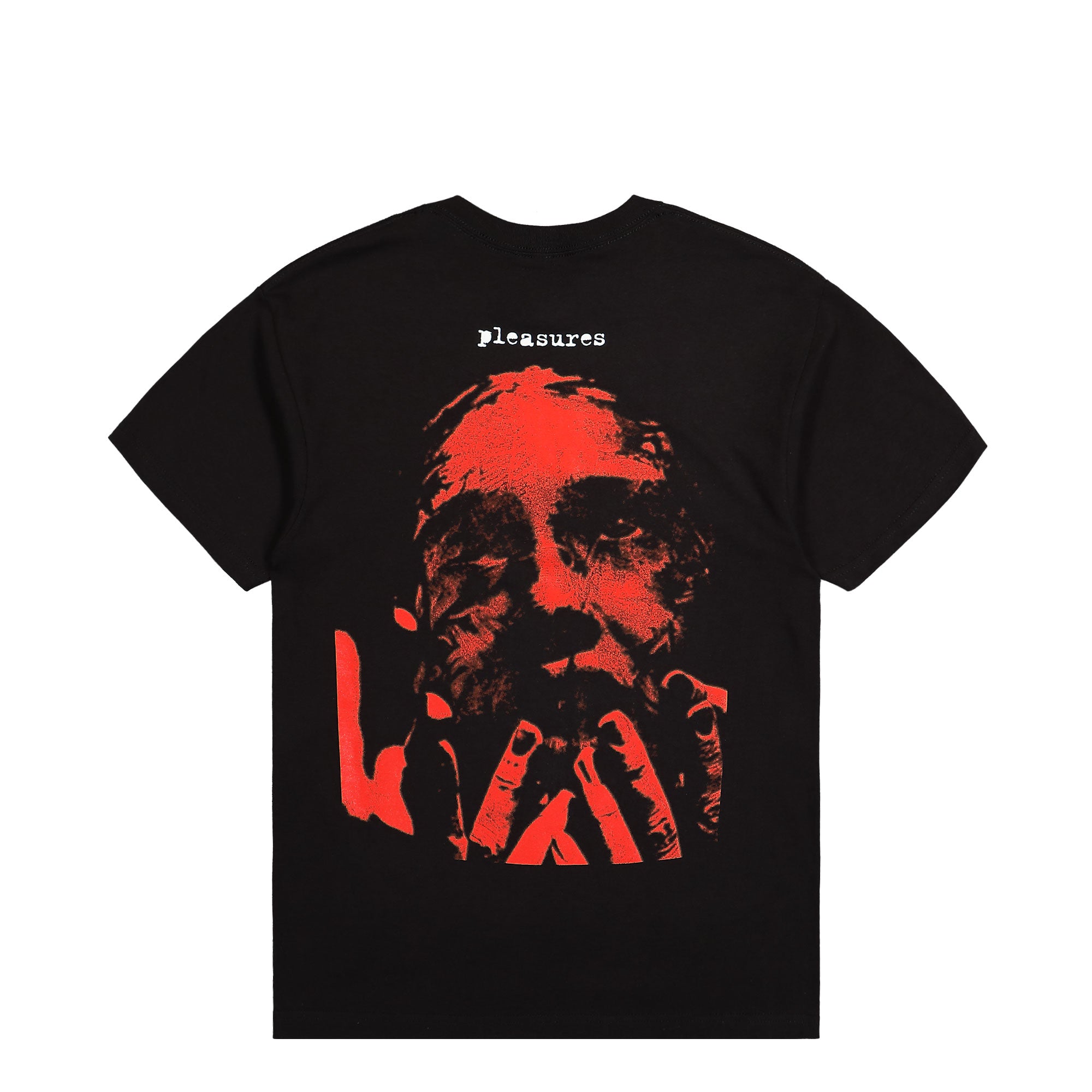 Pleasures Face T-Shirt Black T-Shirts Close-up | Overkill