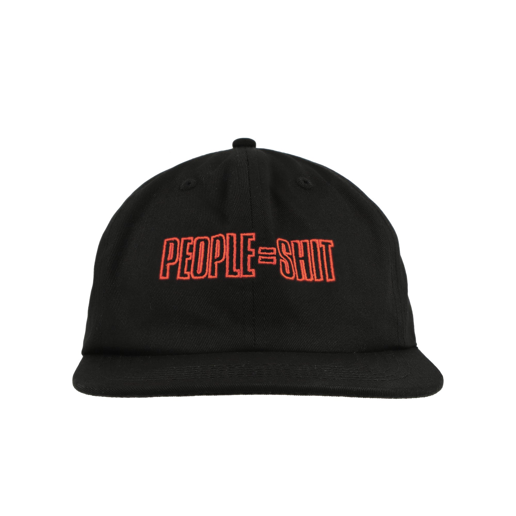 Pleasures People Snapback Black Caps Detailfoto | Overkill