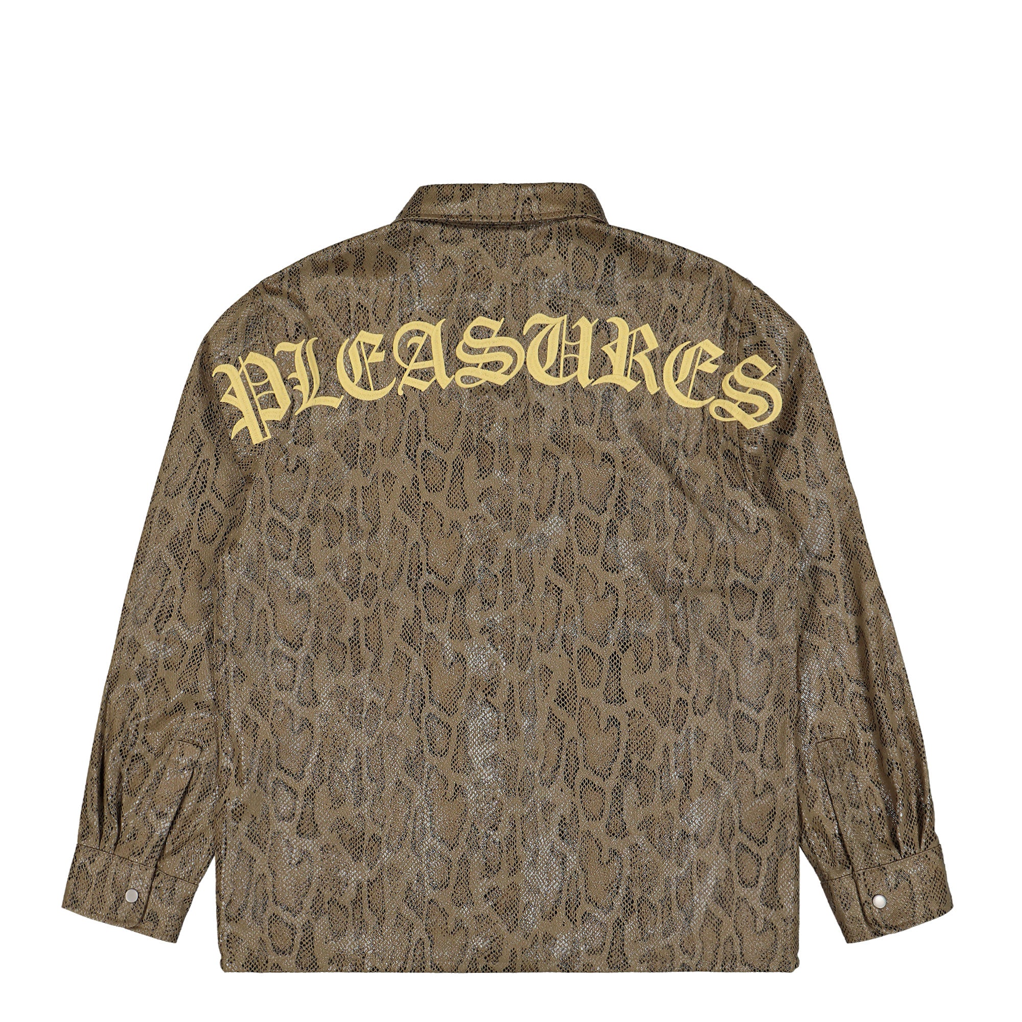 Pleasures Anaconda Overshirt Brown Shirts Detail view 1 | Overkill