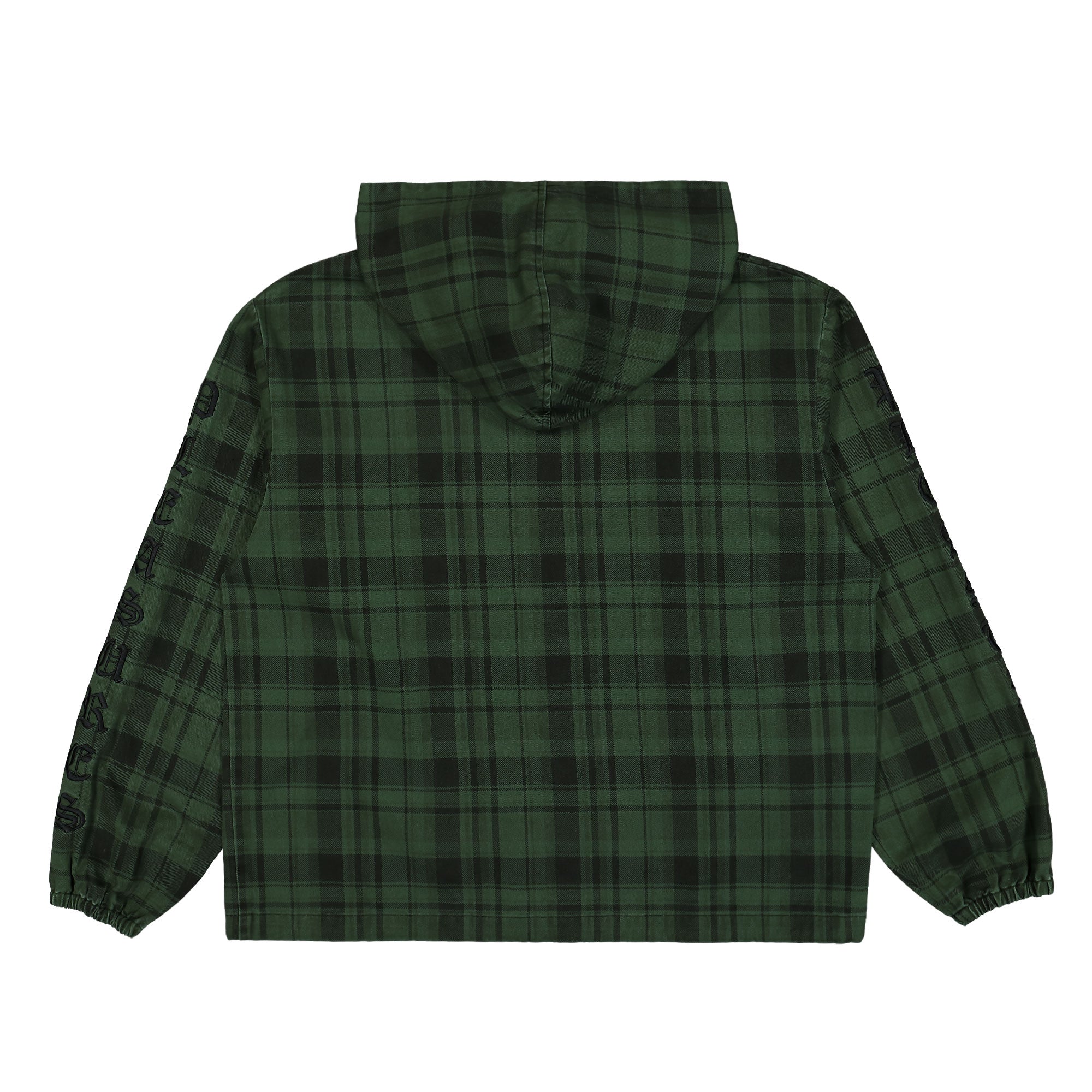 Pleasures Dedicate Plaid Zip Poncho Green Jackets Material | Overkill