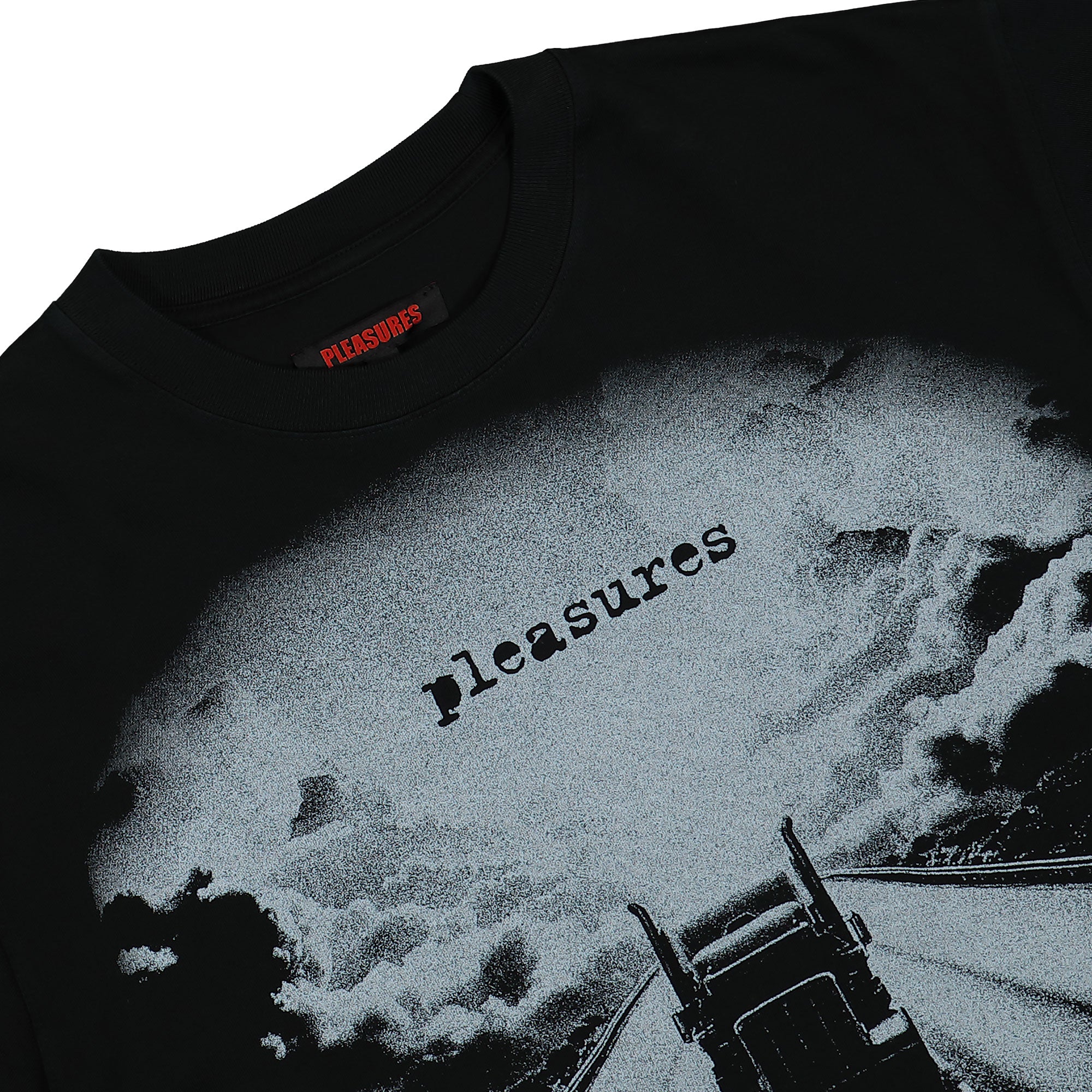 Pleasures Truck Heavyweight Shirt Black T-Shirts Material | Overkill
