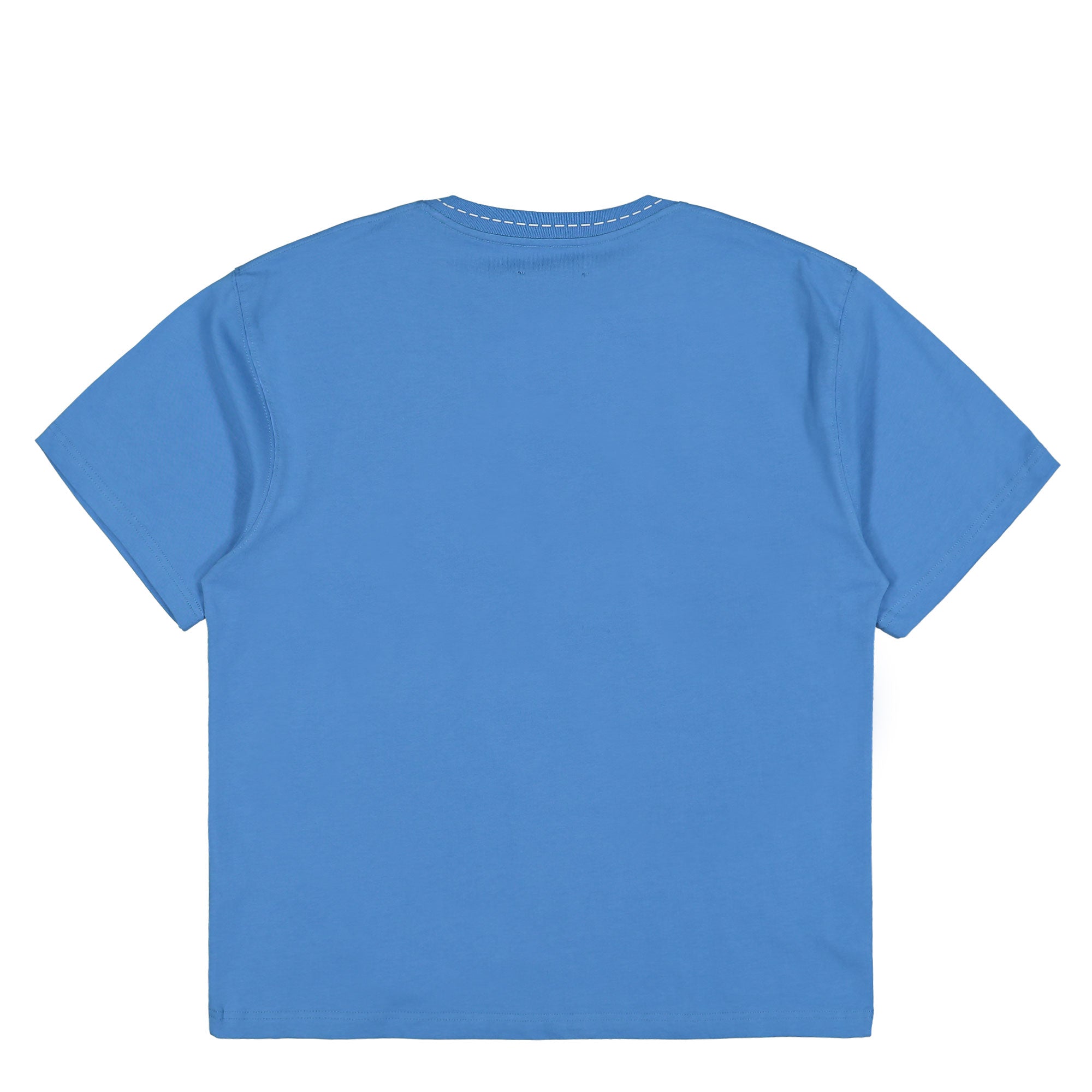 Pleasures Cut Here Heavyweight Shirt Blue T-Shirts Material | Overkill