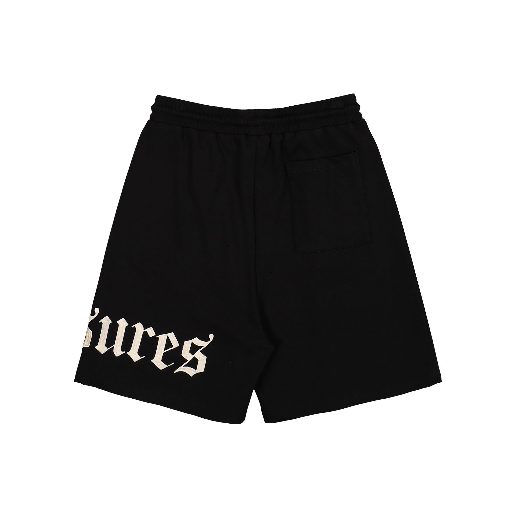 Pleasures OE Wide Shorts Black Shorts Material | Overkill