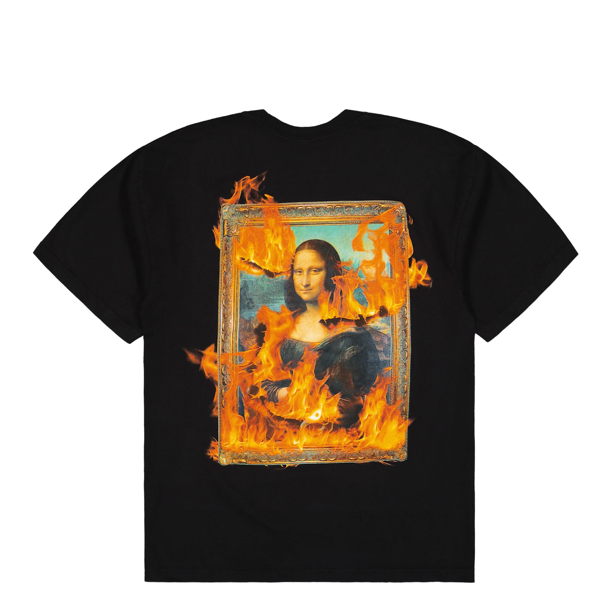 Pleasures Burn Again T-Shirt Black T-Shirts Close-up | Overkill