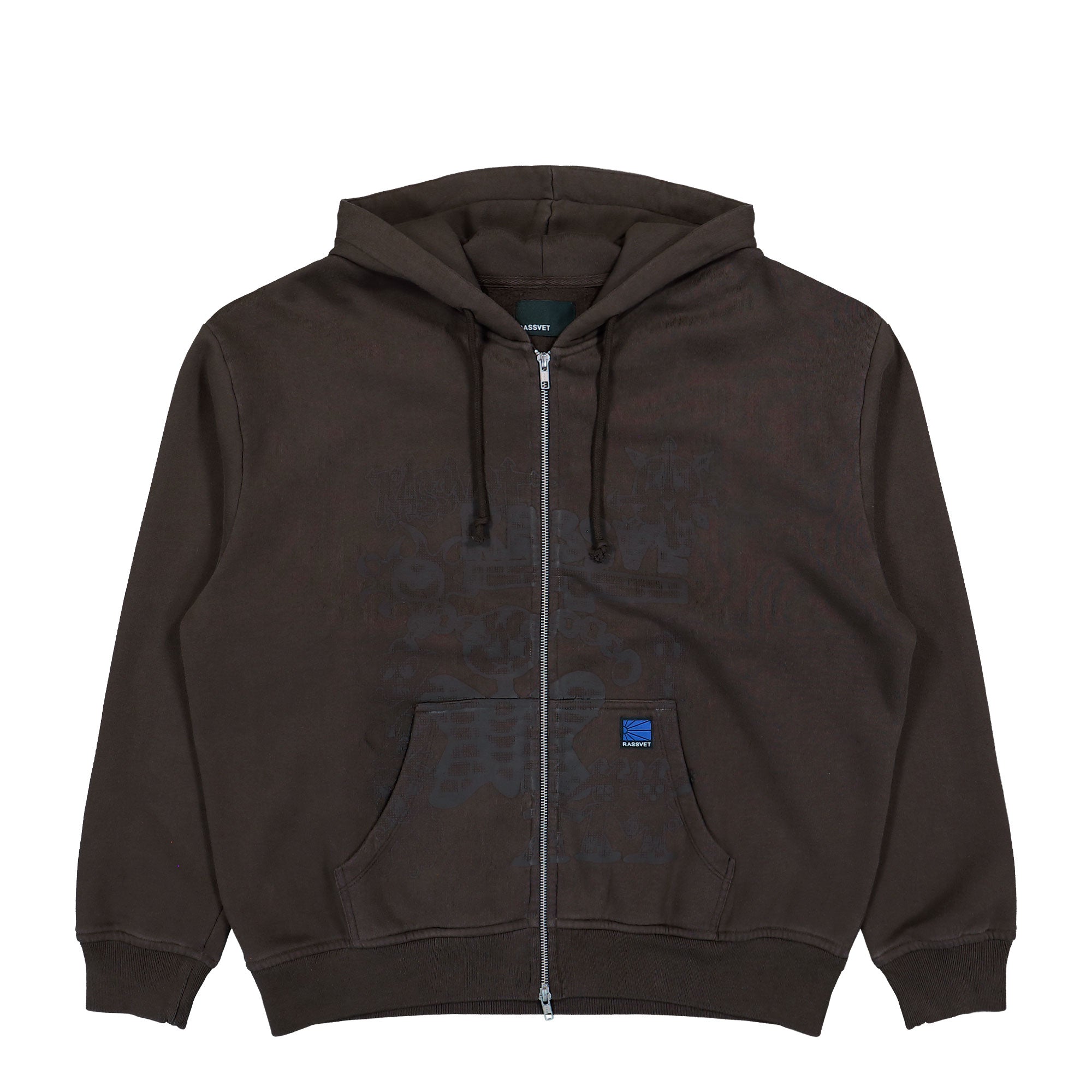 Rassvet Collage Zip Hoodie Brown Hoodies PACC18T024-1 | Overkill