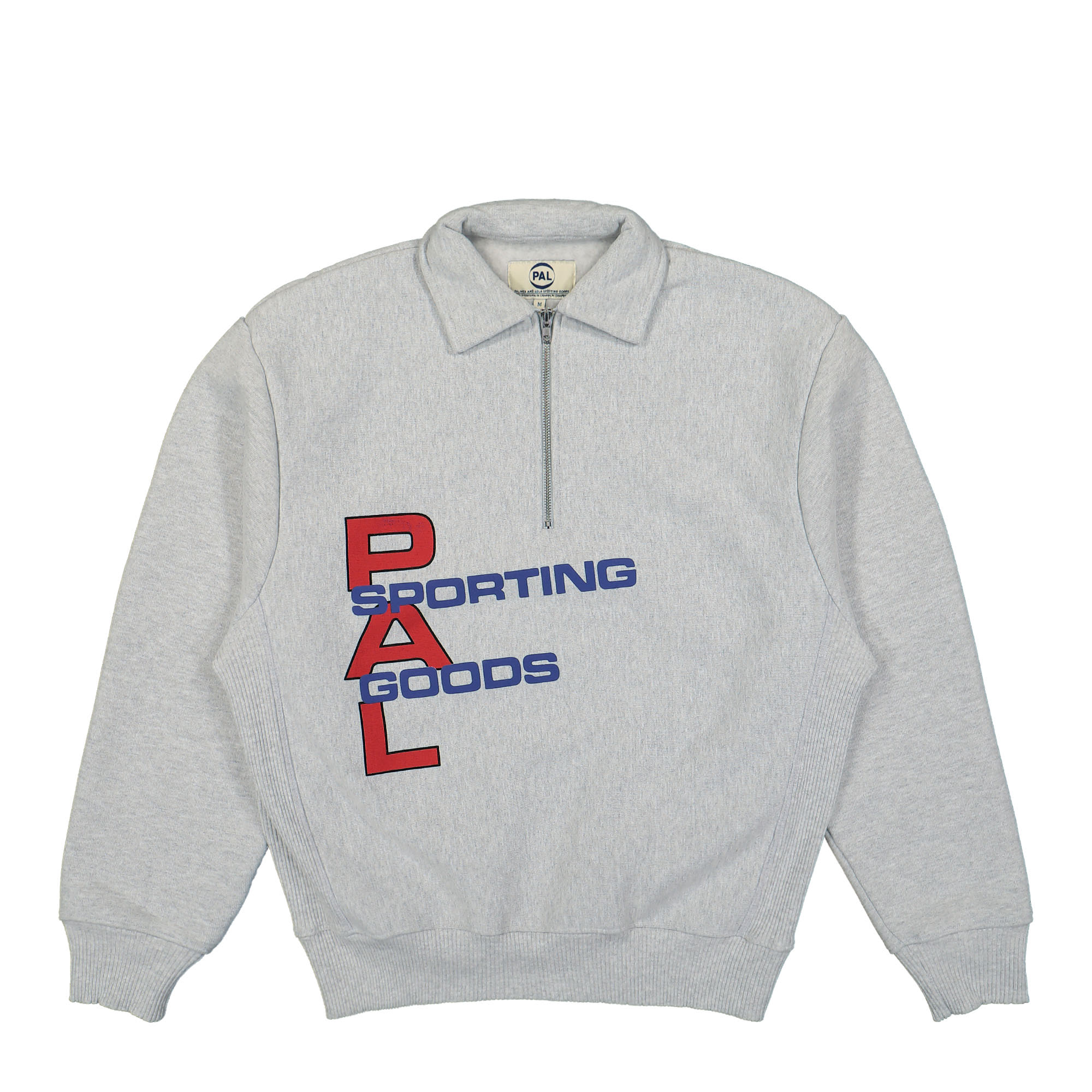 PAL Sporting Goods Wipe Out Half Zip Light Gray Sweatshirts PALAW23014-210 | Overkill