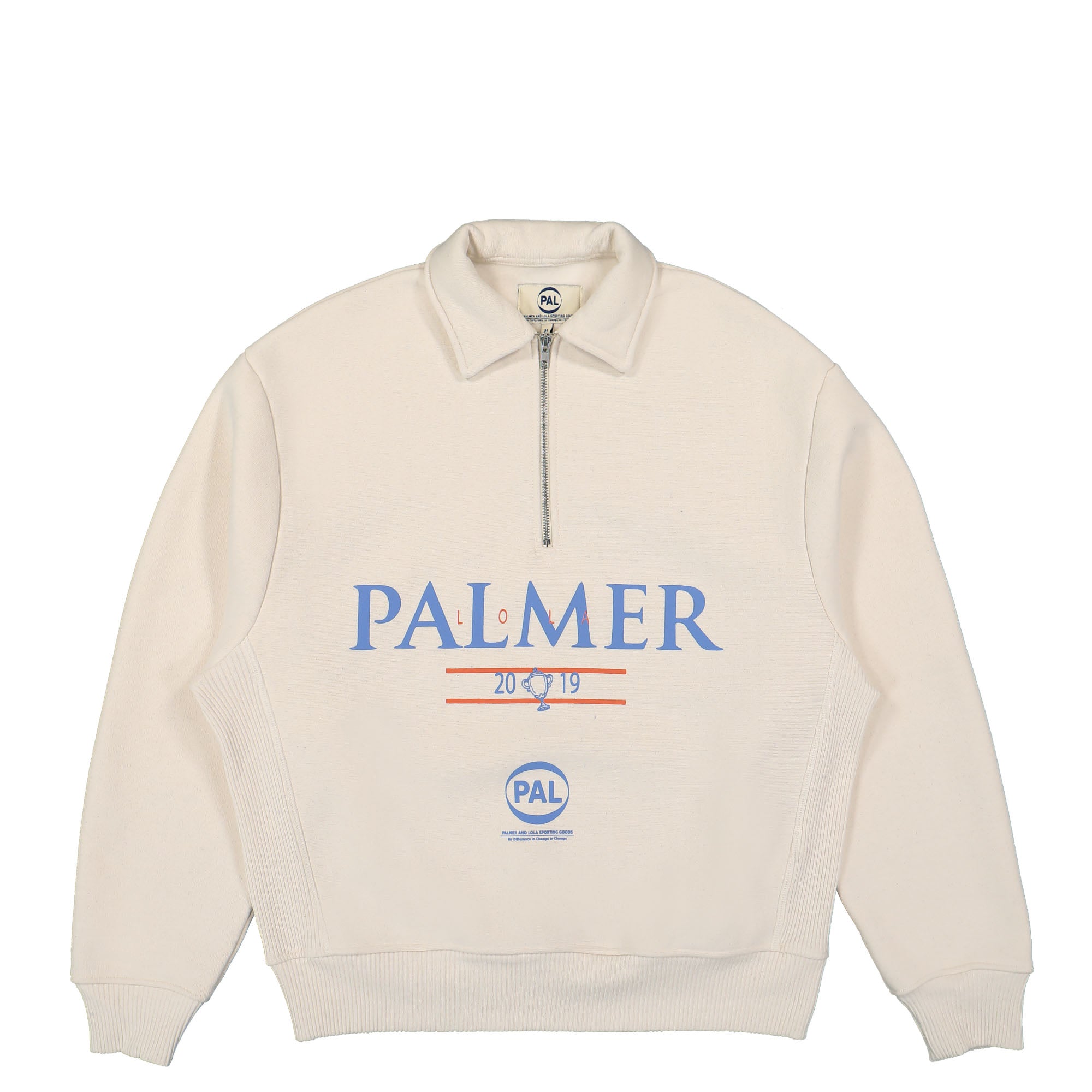 PAL Sporting Goods Lutz Half Zip Ecru Sweatshirts PALAW23015-120 | Overkill