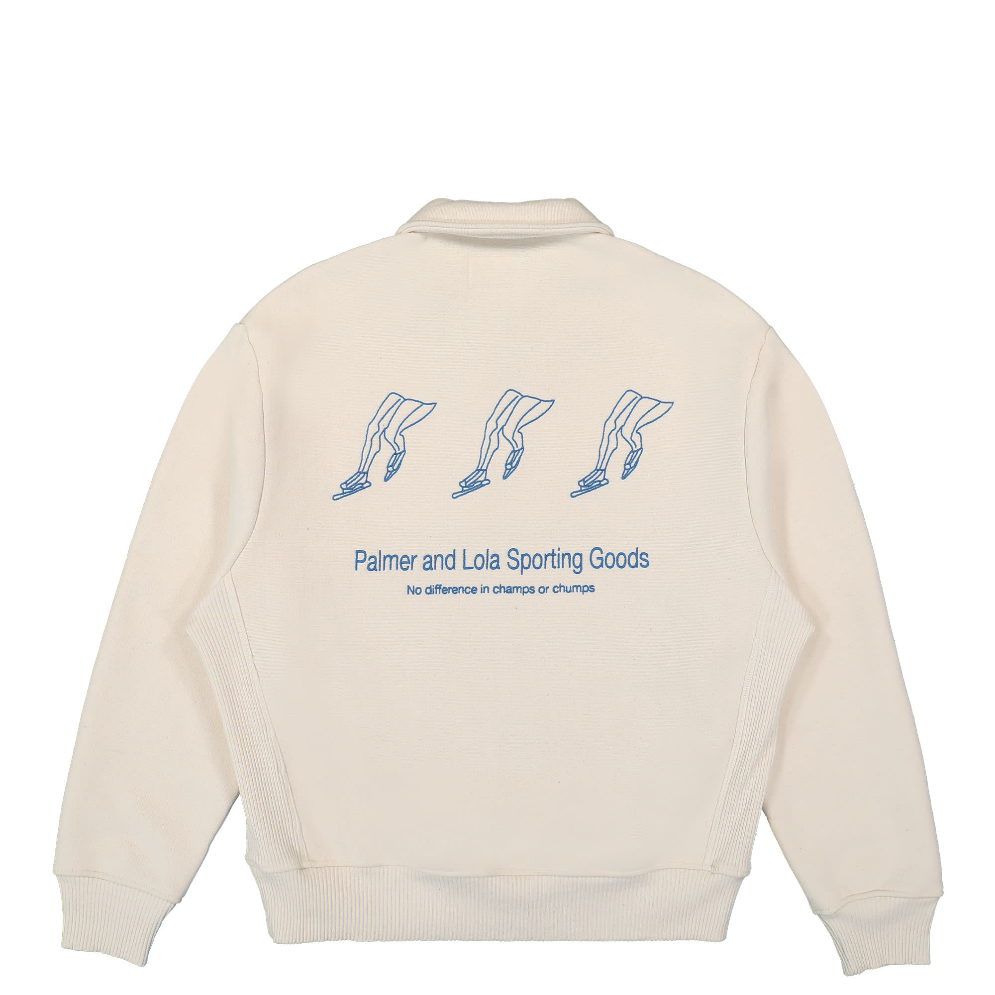 PAL Sporting Goods Lutz Half Zip Ecru Sweatshirts Close-up | Overkill