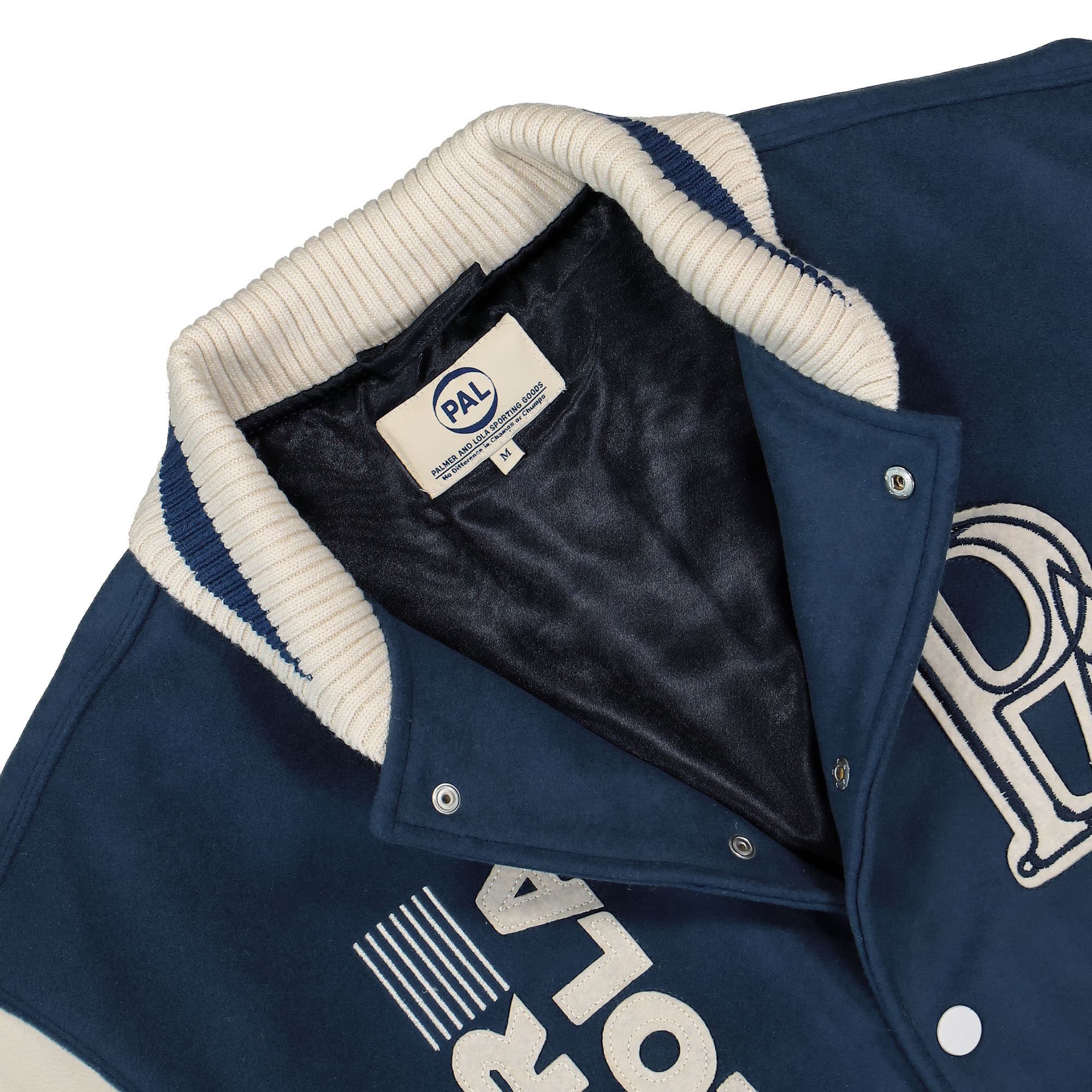 PAL Sporting Goods International Skating Union Varsity Washed Blue / Marshmellow Bomber & Varsity Jackets Material | Overkill