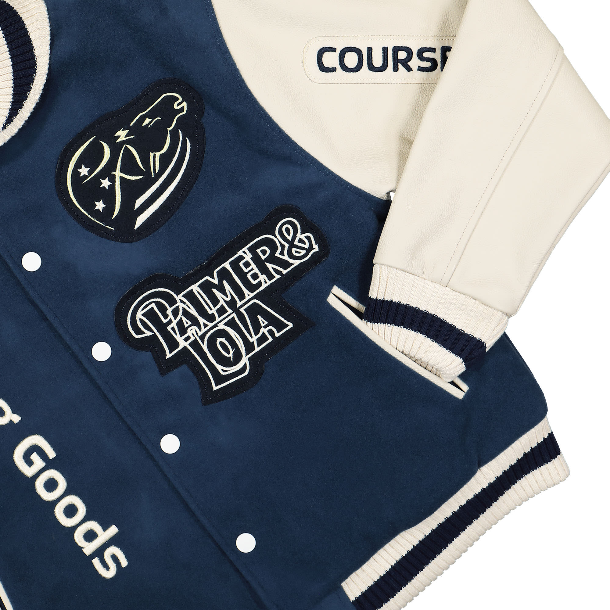 PAL Sporting Goods Coupe Dequitation Varsity Jacket Marine Blue Bomber & Varsity Jackets Detailfoto | Overkill