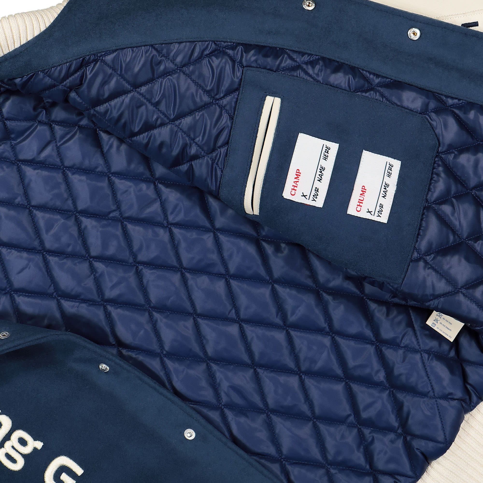 PAL Sporting Goods Coupe Dequitation Varsity Jacket Marine Blue Bomber & Varsity Jackets Detail view 1 | Overkill