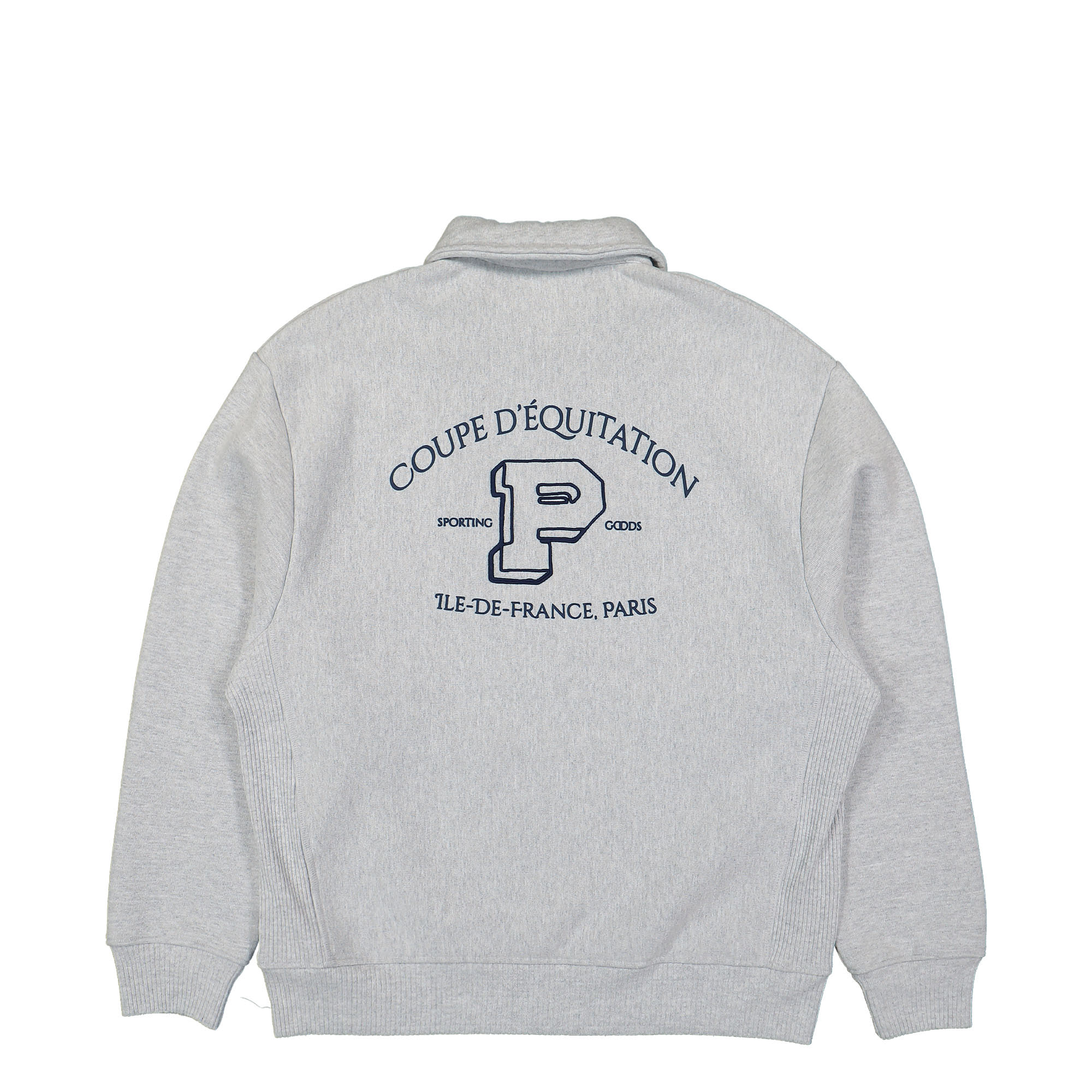 PAL Sporting Goods Aurora Half Zip Sweater Light Gray Marl Sweatshirts Close-up | Overkill