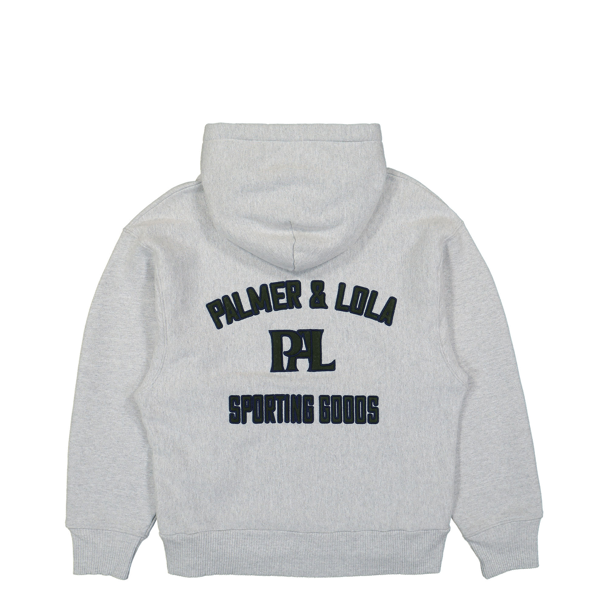 PAL Sporting Goods New Arch Logo Hoodie Light Gray Marl Hoodies Close-up | Overkill