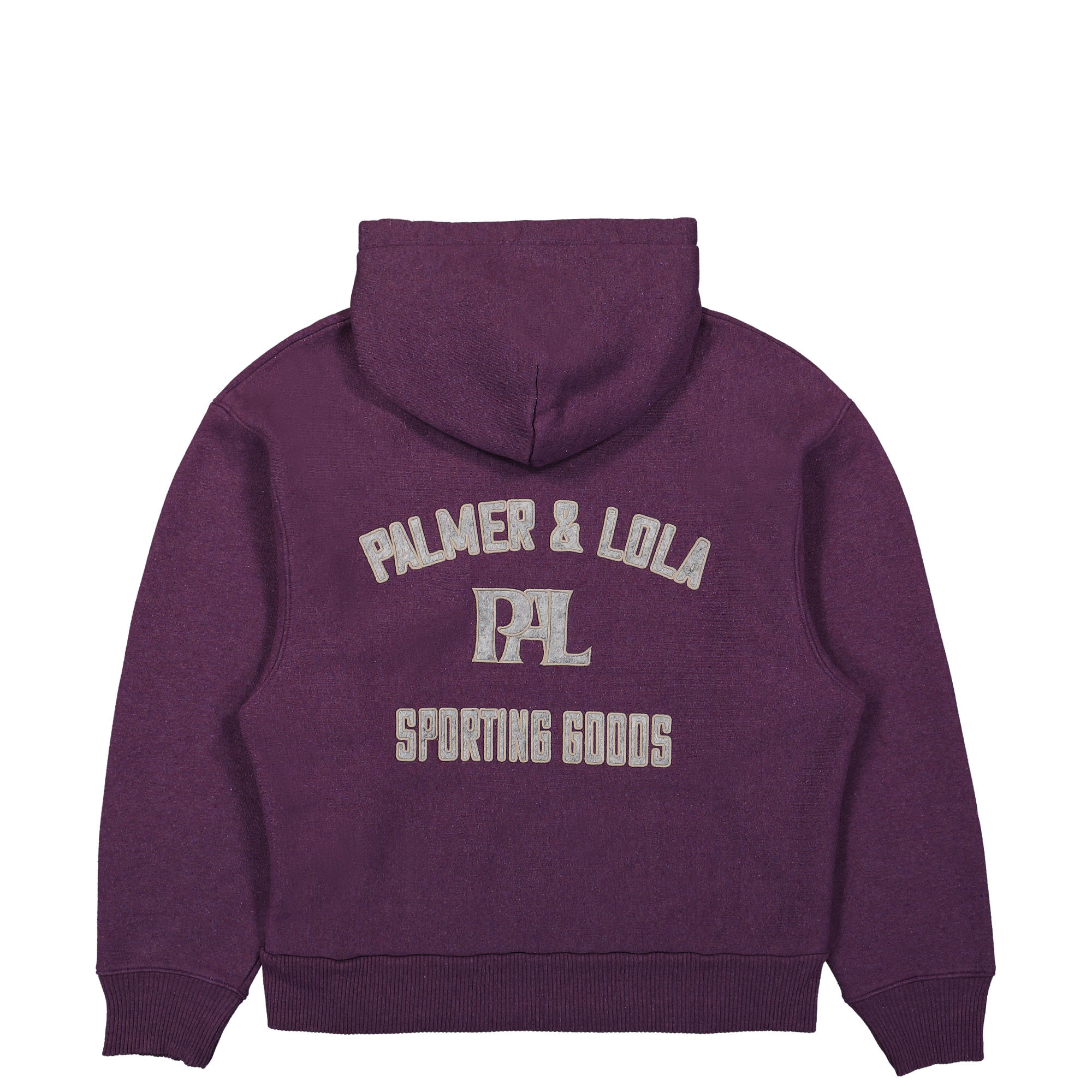 PAL Sporting Goods New Arch Logo Hoodie Bright Purple Hoodies Close-up | Overkill