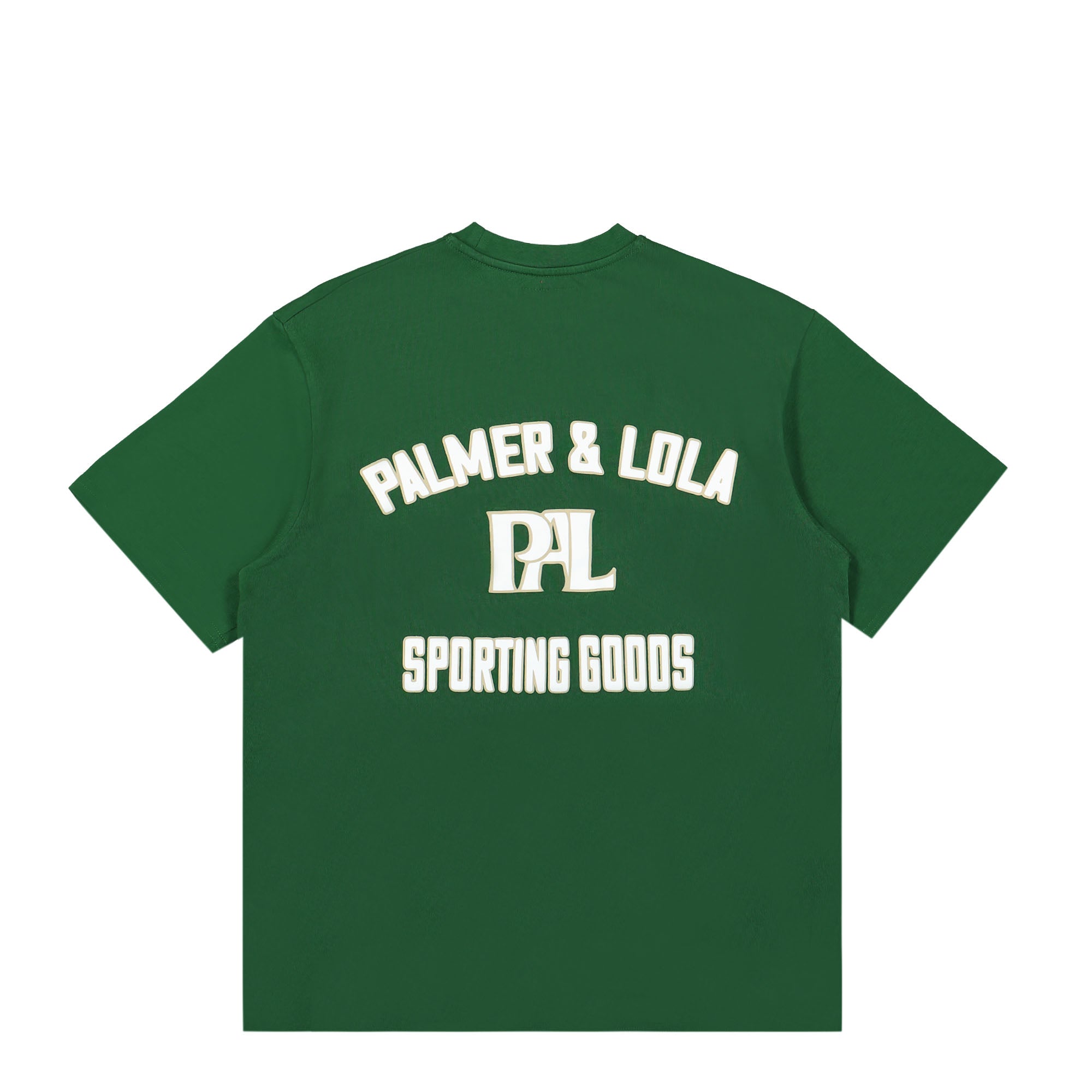 PAL Sporting Goods New Arch Logo T-Shirt Dark Green T-Shirts Close-up | Overkill