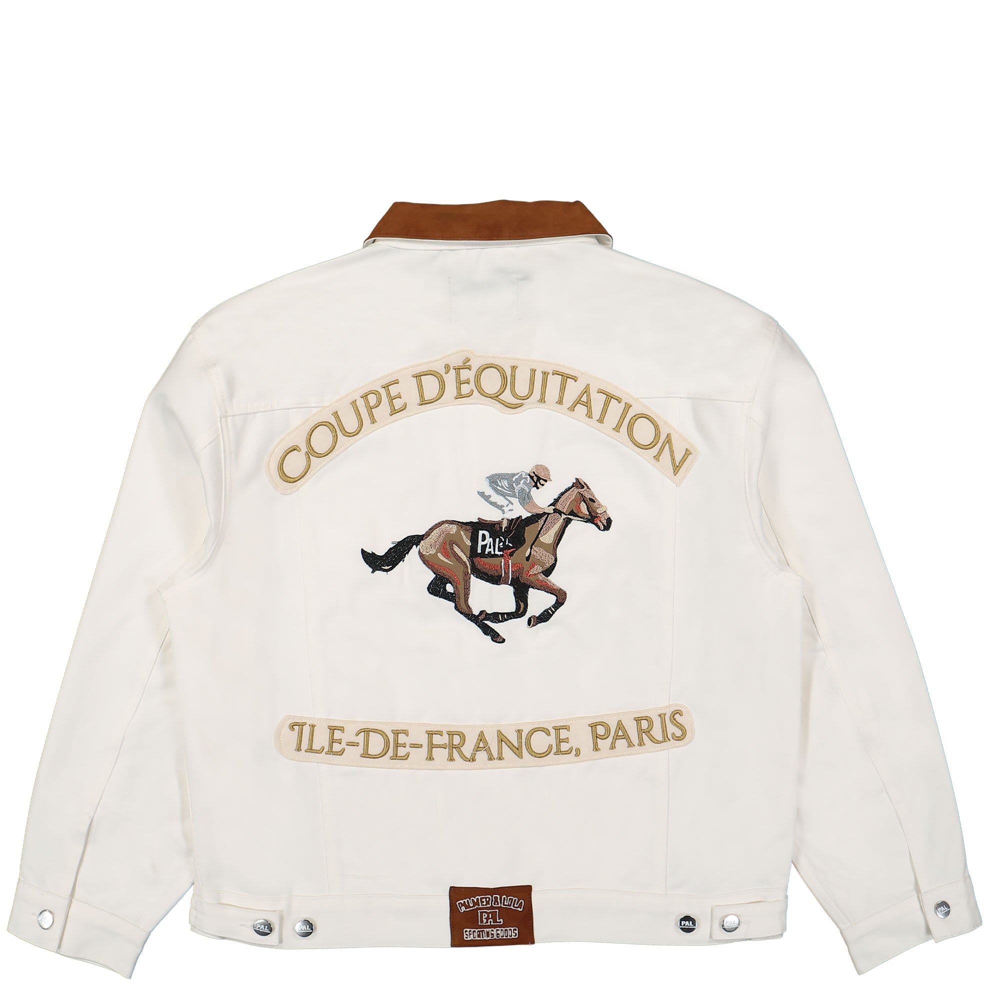 PAL Sporting Goods Off To The Races Riders Jacket Unbleached White Jackets Close-up | Overkill