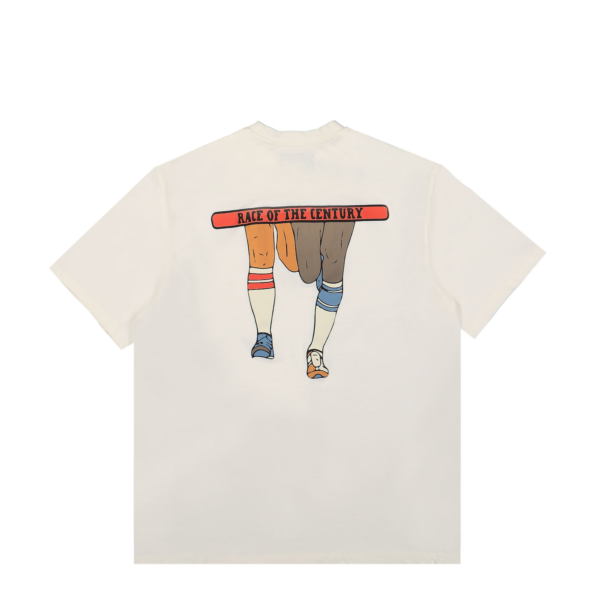 PAL Sporting Goods Race Of The Century T-Shirt Antique White T-Shirts Close-up | Overkill