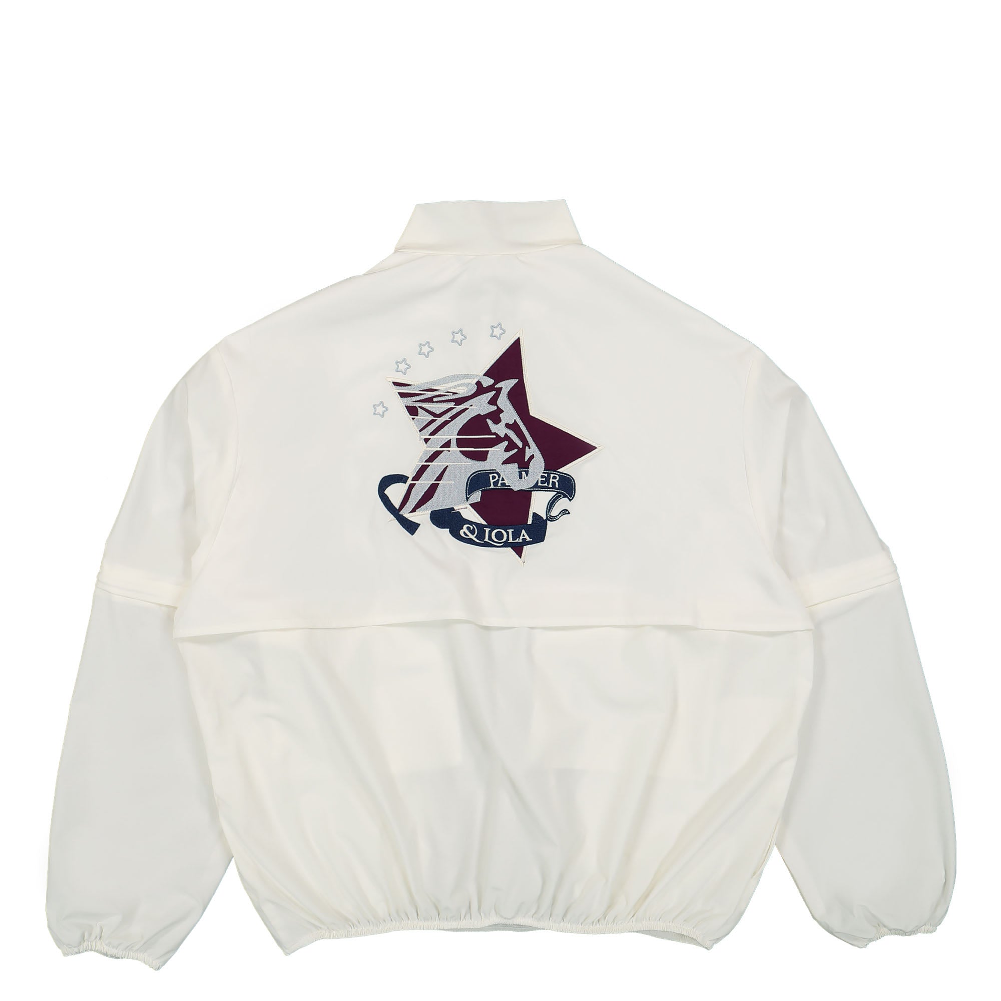 PAL Sporting Goods Grand Prix Overhead Jacket Antique White Windbreaker Close-up | Overkill