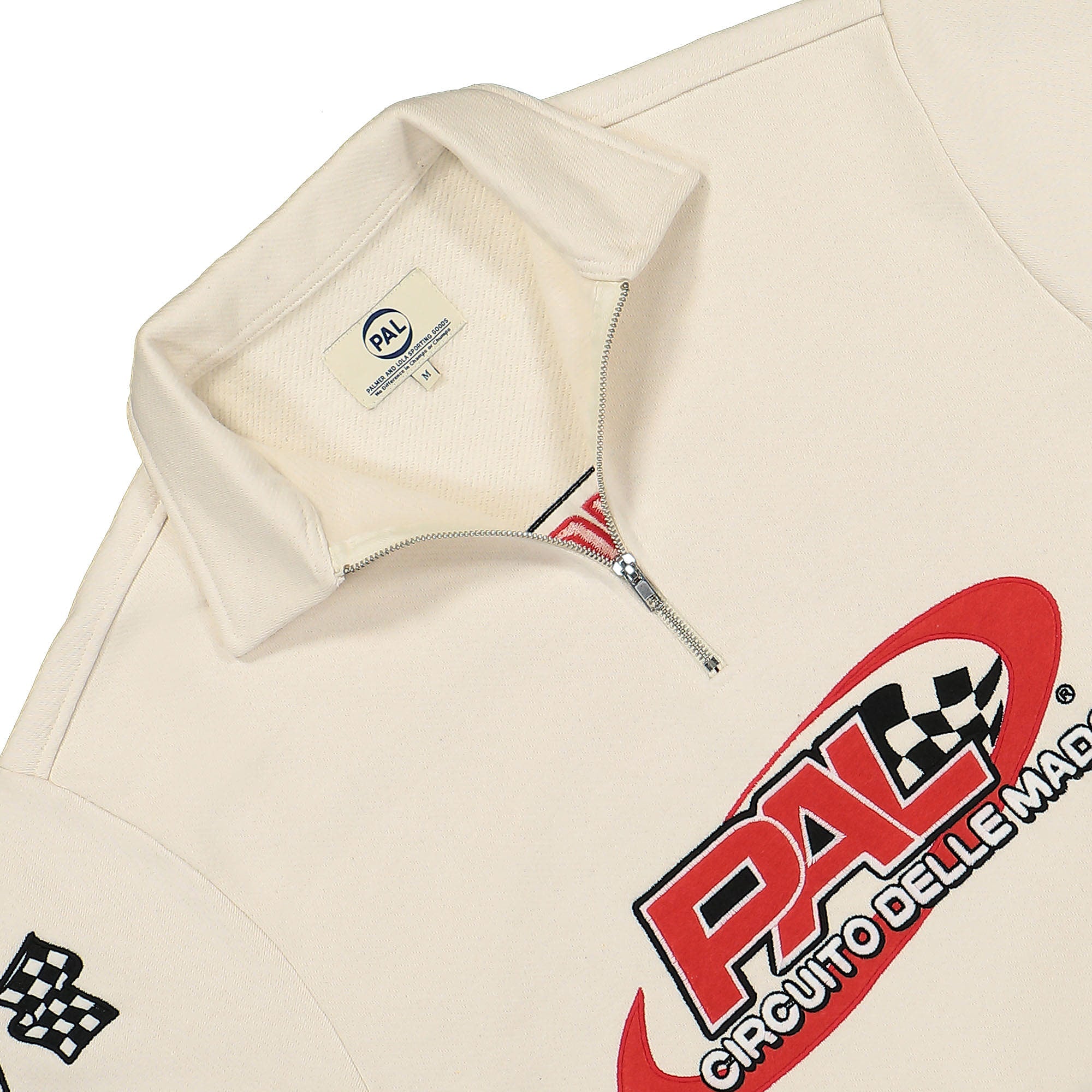 PAL Sporting Goods Racing Group Half Zip Ecru Sweatshirts Material | Overkill