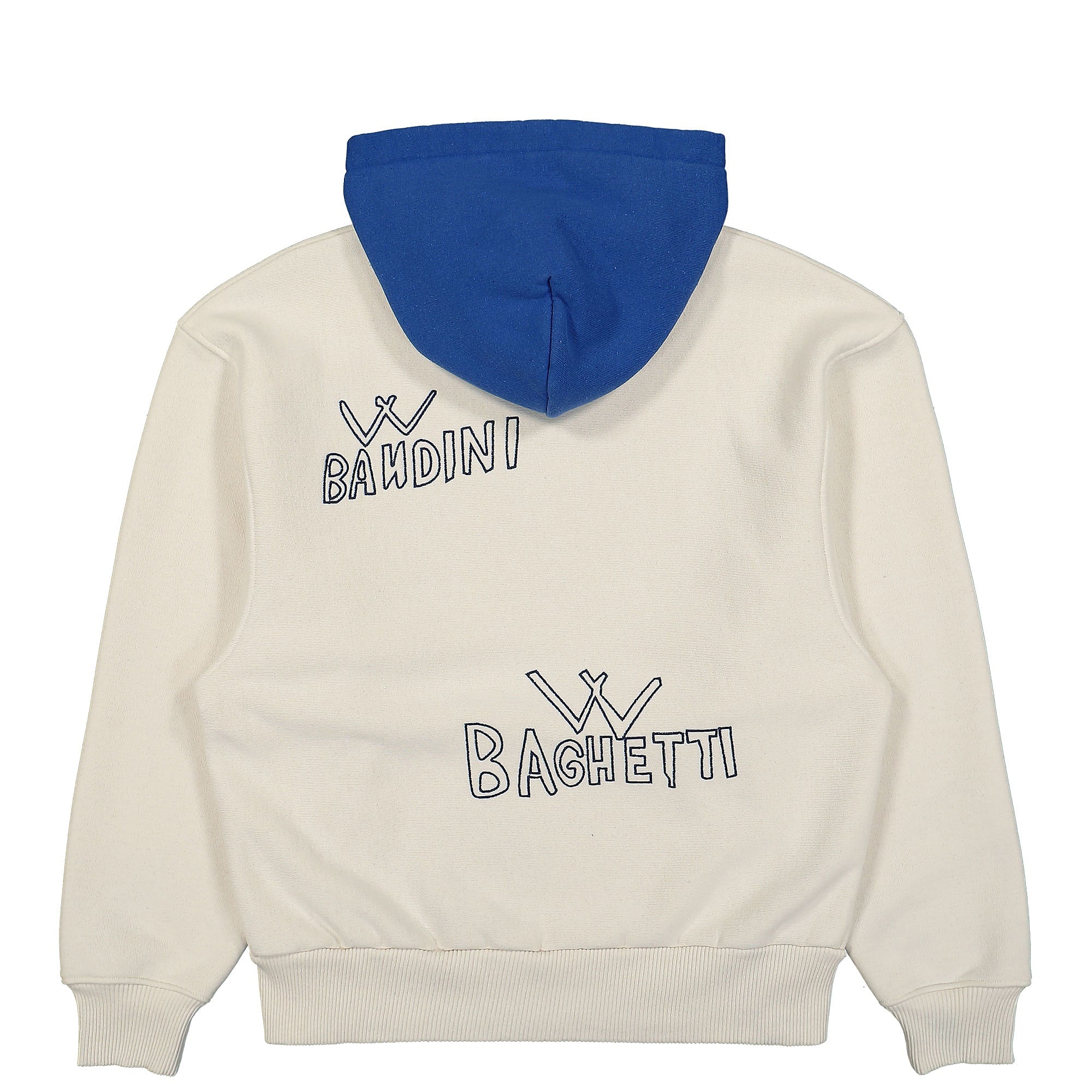 PAL Sporting Goods Miles Hoodie Ecru Sax Hoodies Close-up | Overkill