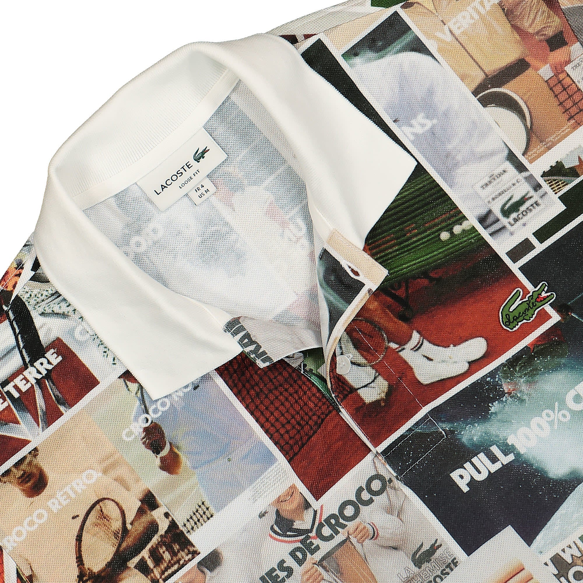 Lacoste Original L.12.12 Badge Polo Shirt White Polo Shirts Close-up | Overkill