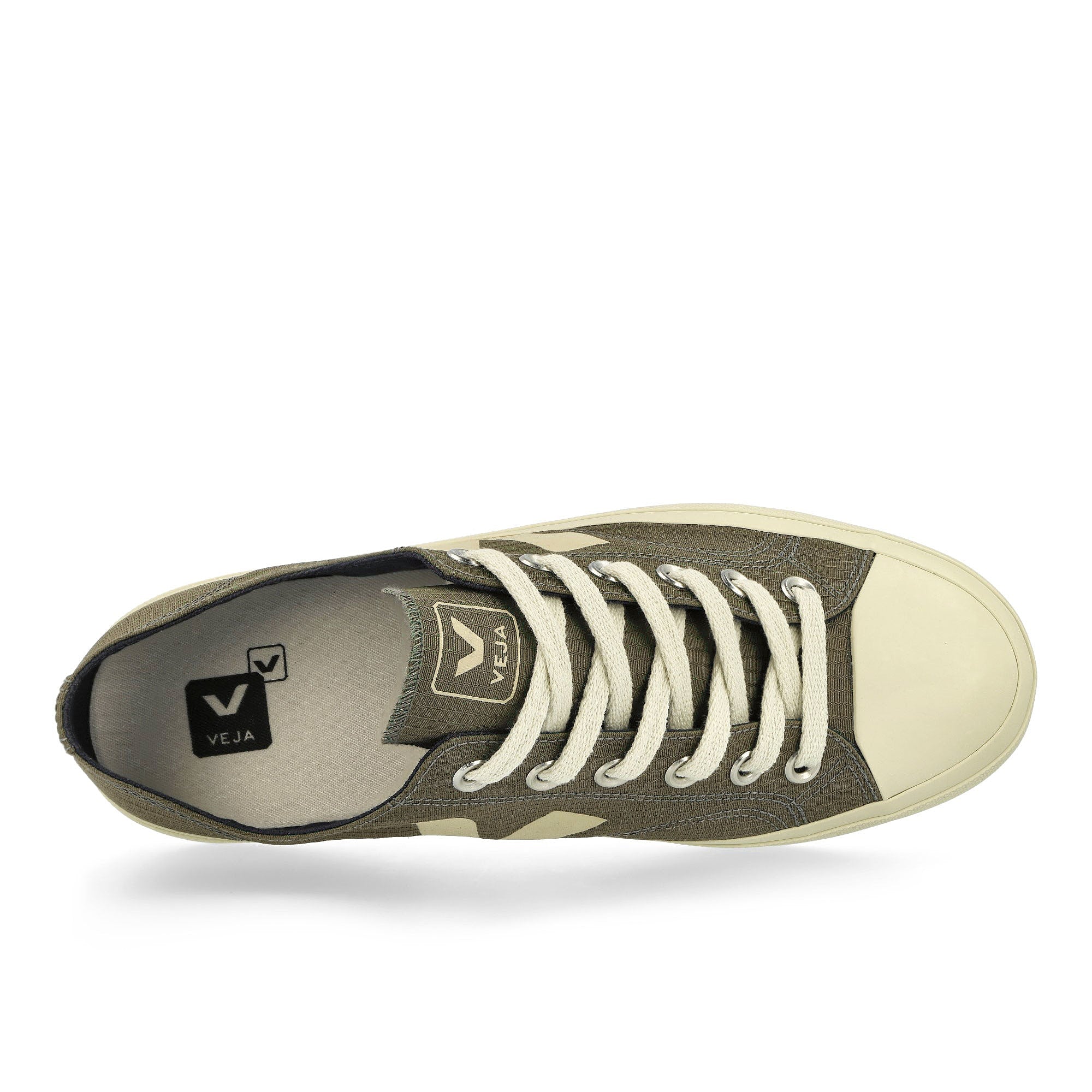 Veja Wata II Low Ripstop Khaki / Pierre Low Top Sneakers Detailfoto | Overkill