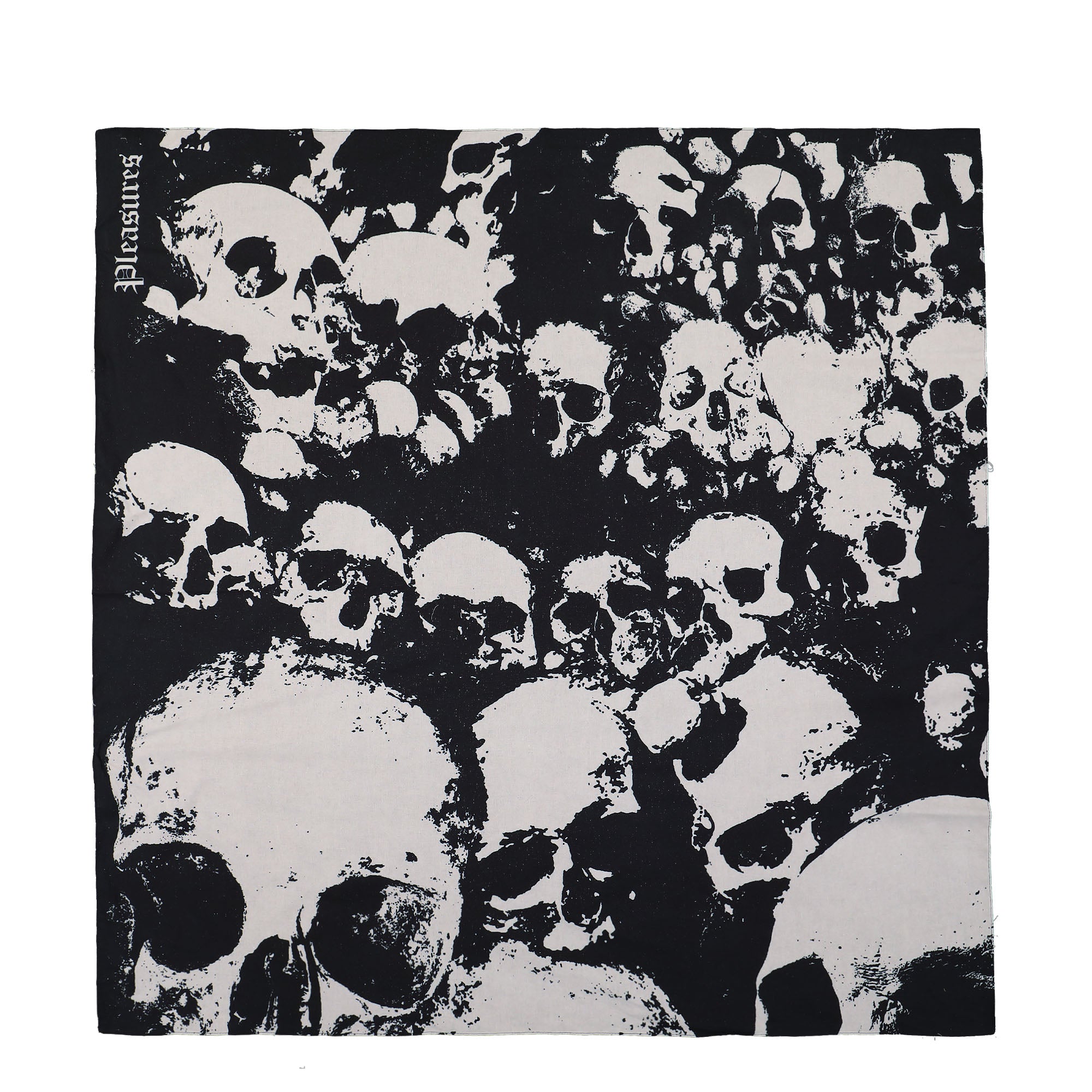 Pleasures Despair Oversized Bandana Black Bandanas P23SU060 | Overkill
