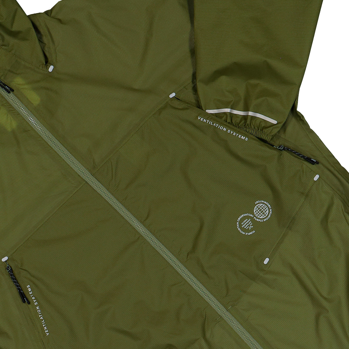 Purple Mountain Obversatory Stinger Jacket Olive Jackets PMO0151 Detail View 1 | Overkill
