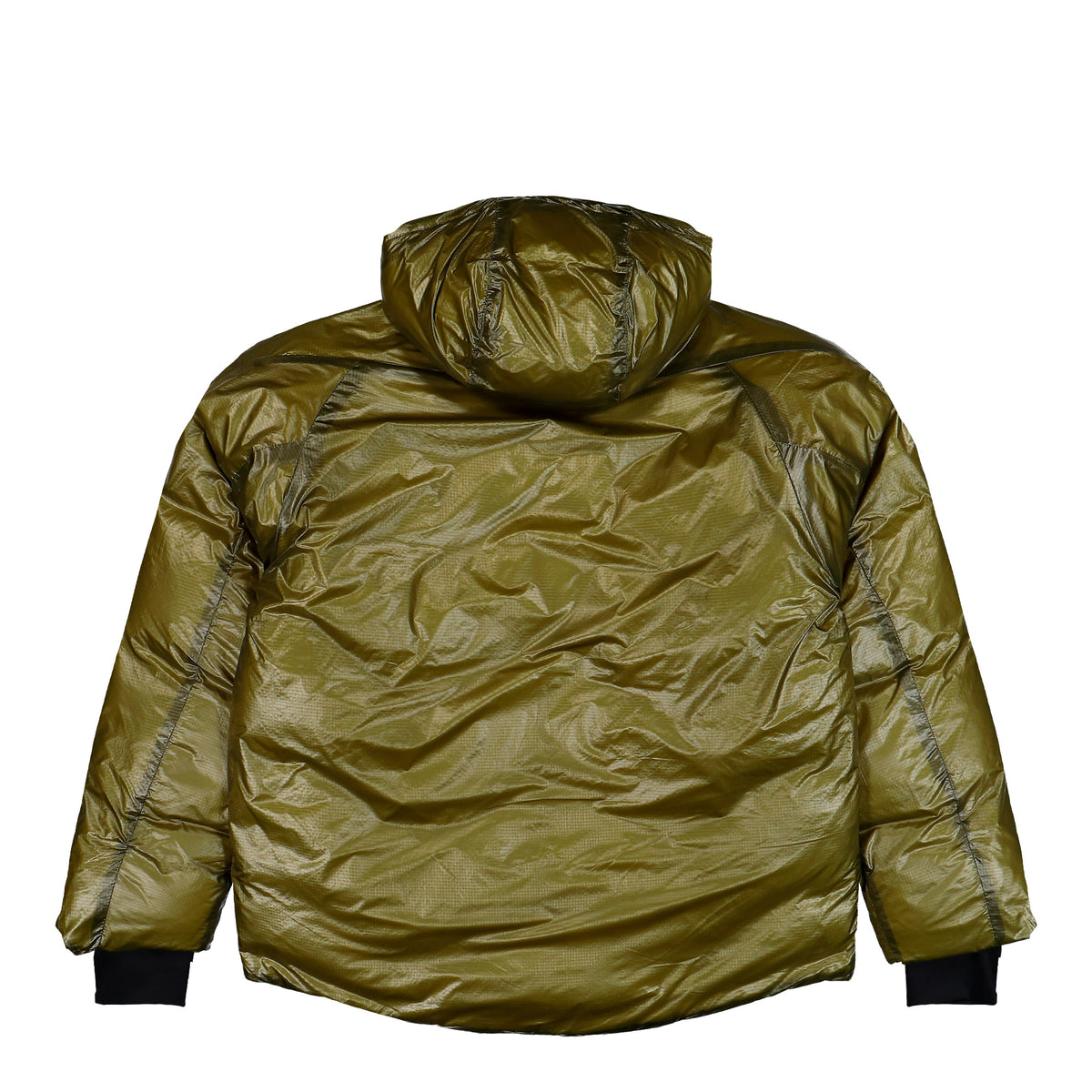 Purple Mountain Obversatory Shield Puffer Olive Jackets PMO0170 Close-up | Overkill