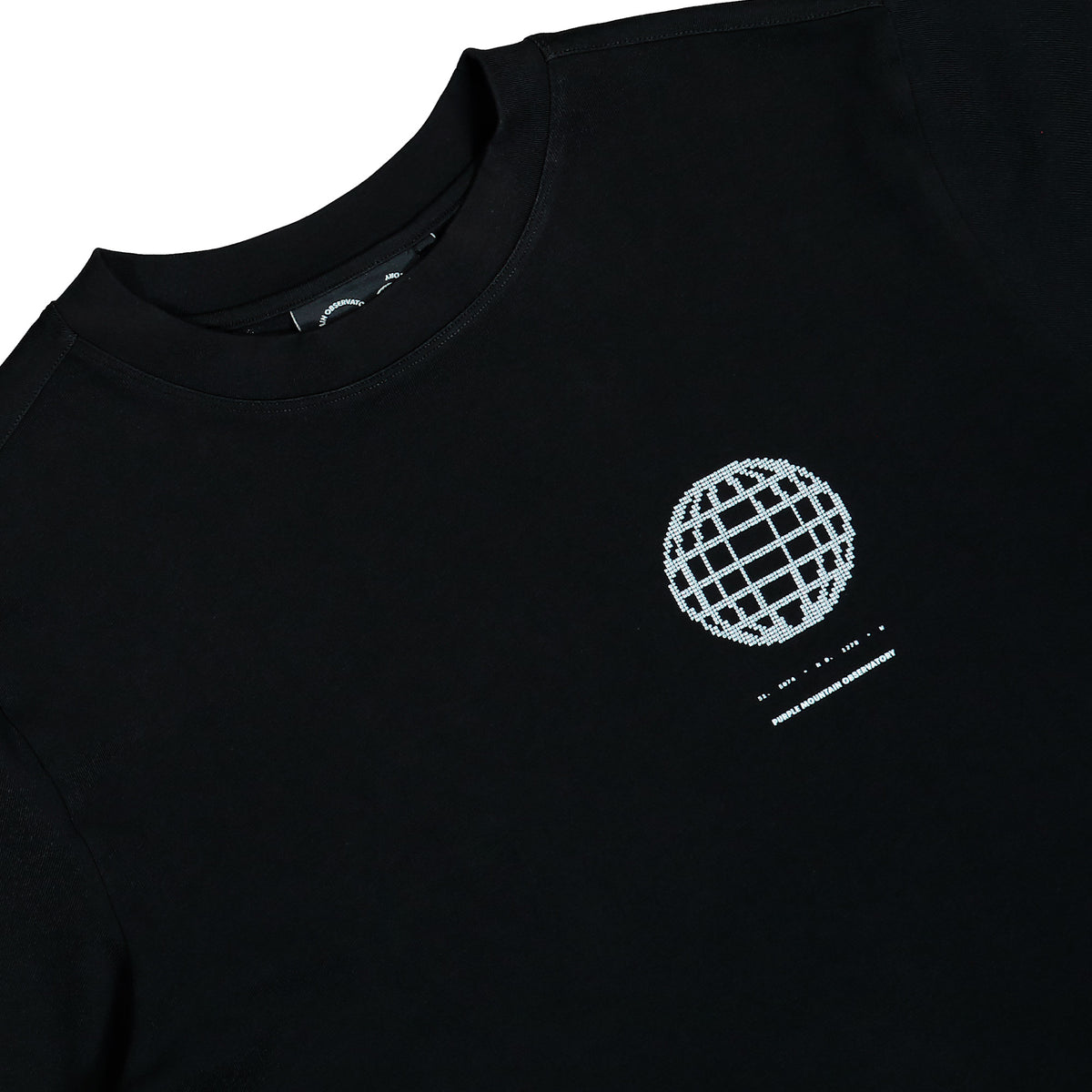 Purple Mountain Obversatory Canopus SS Tee Black T-Shirt PMO2112 Detailfoto | Overkill
