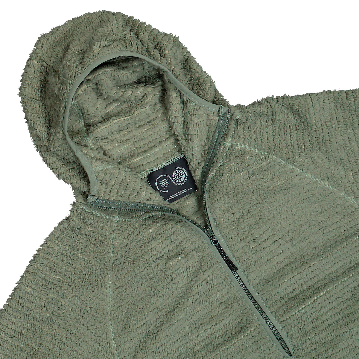 Purple Mountain Obversatory Primaloft® Ursa Zip Hoody Cement Hoodie PMO2120 Detailfoto | Overkill