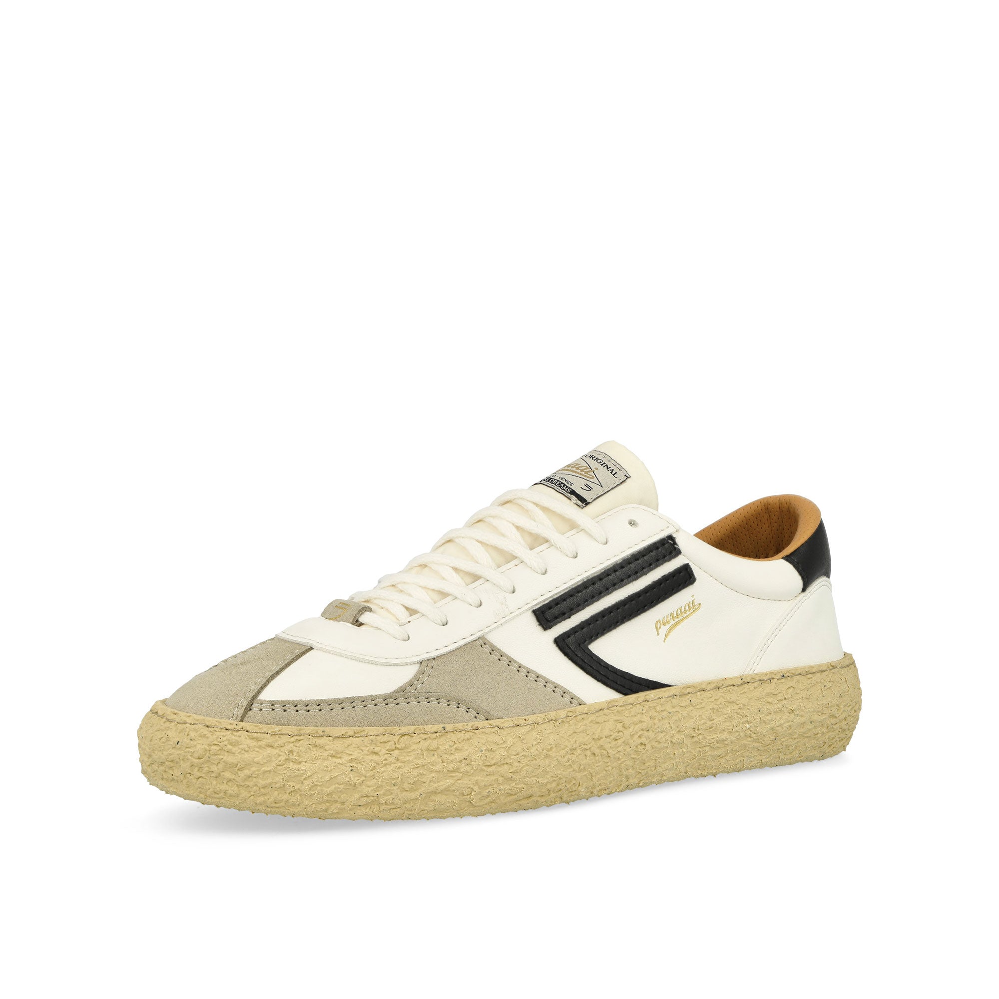 Puraai 1.01 Classic Soft Vegan Leather Pitch Low Top Sneakers Detail View 1 | Overkill