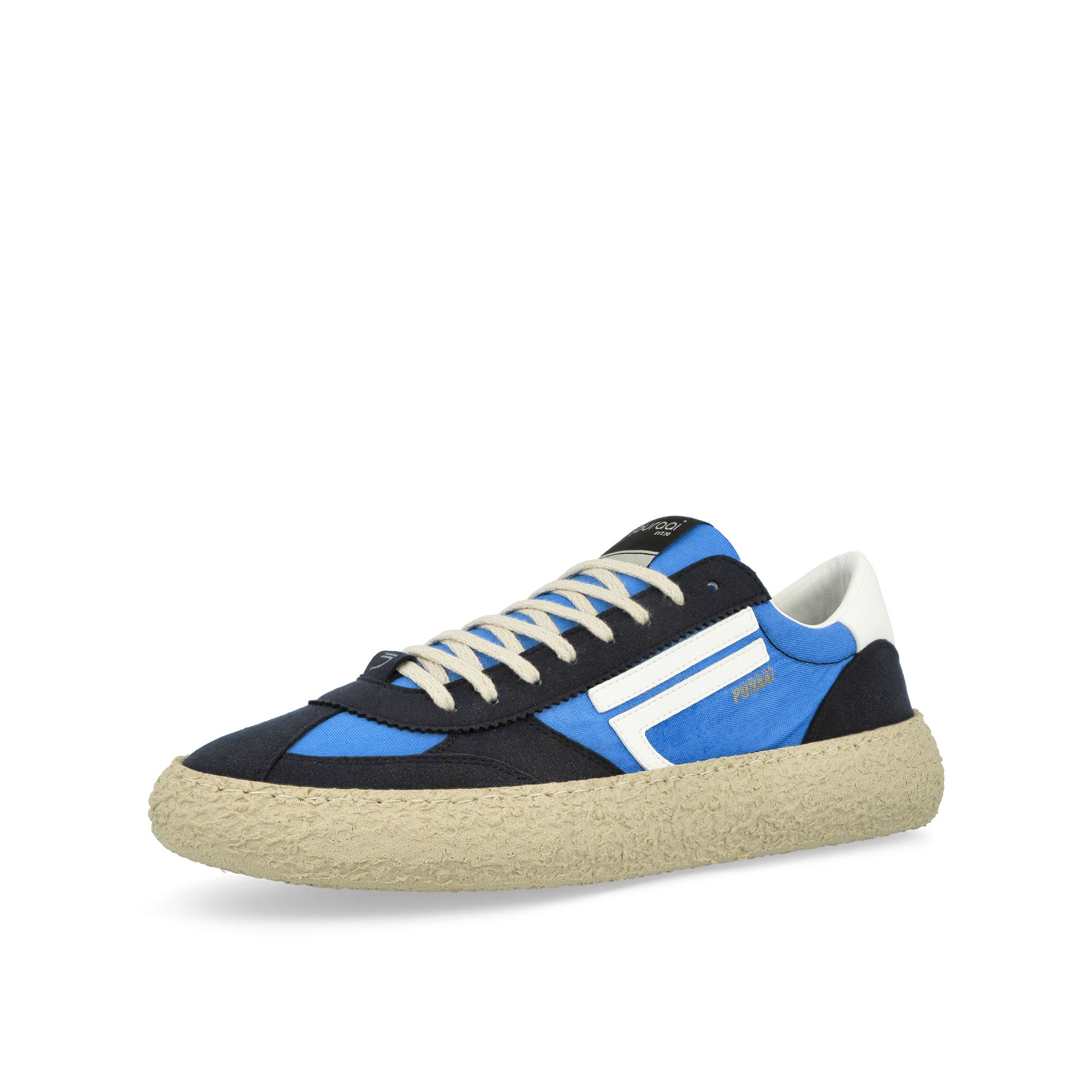 Puraai 1.01 Vintage Flip Blue low top sneakers PU101V-008 Close-up | Overkill