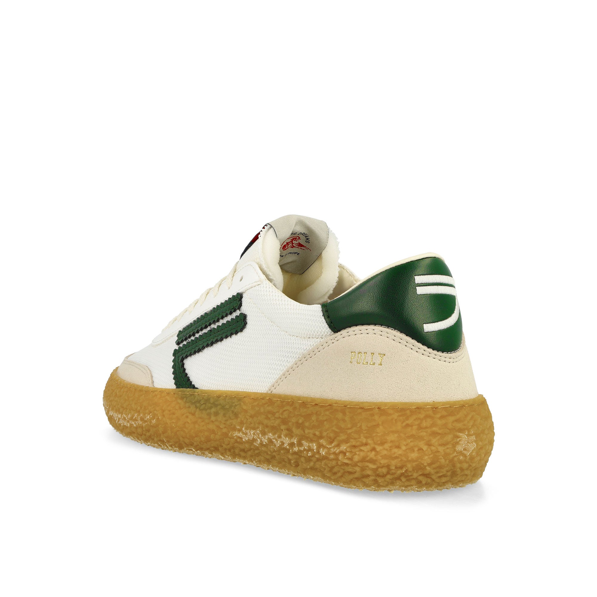 Puraai 4.05 Polly Unlined Mesh Evergreen Low Top Sneakers Close Up | Overkill