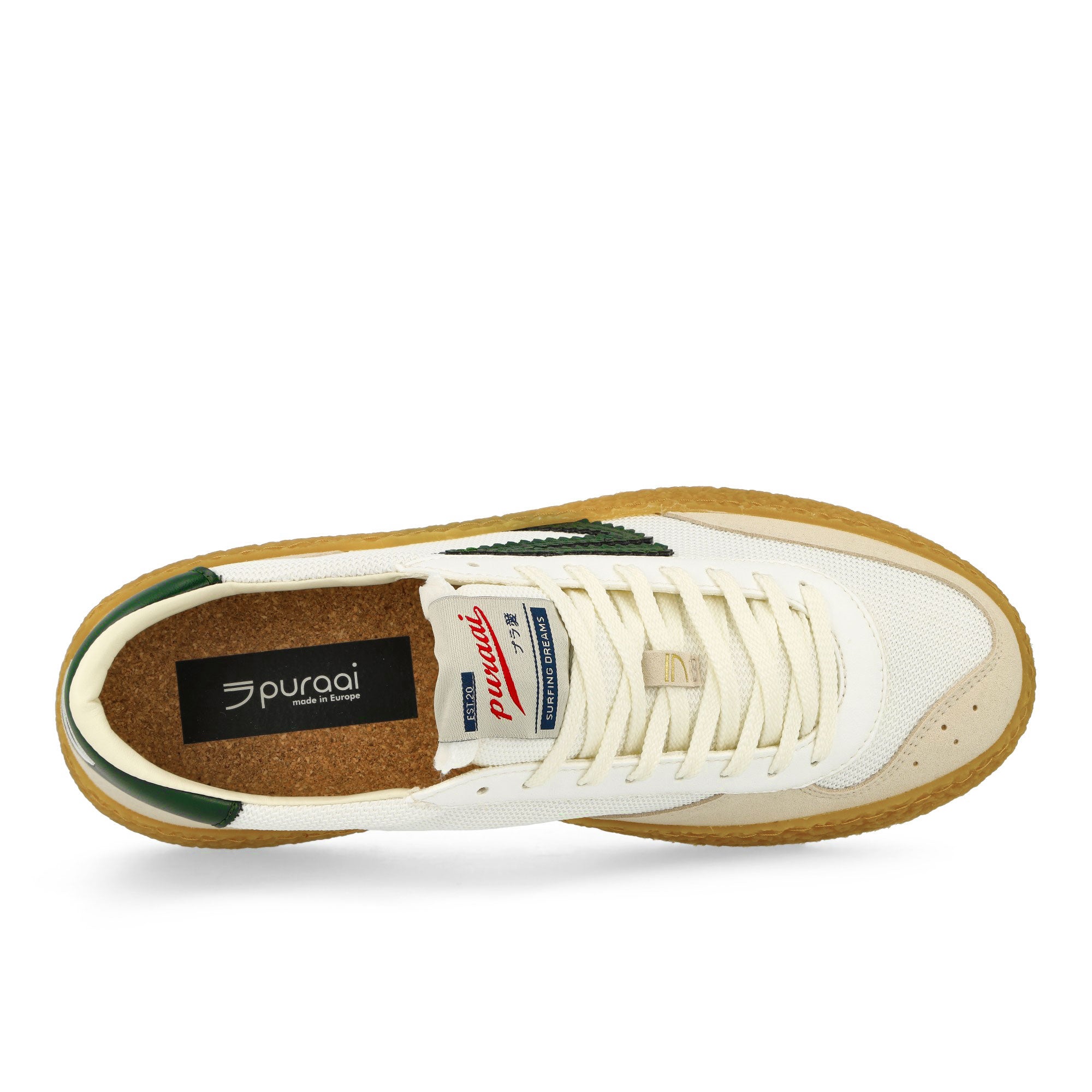 Puraai 4.05 Polly Unlined Mesh Evergreen Low Top Sneakers Detail View 1 | Overkill