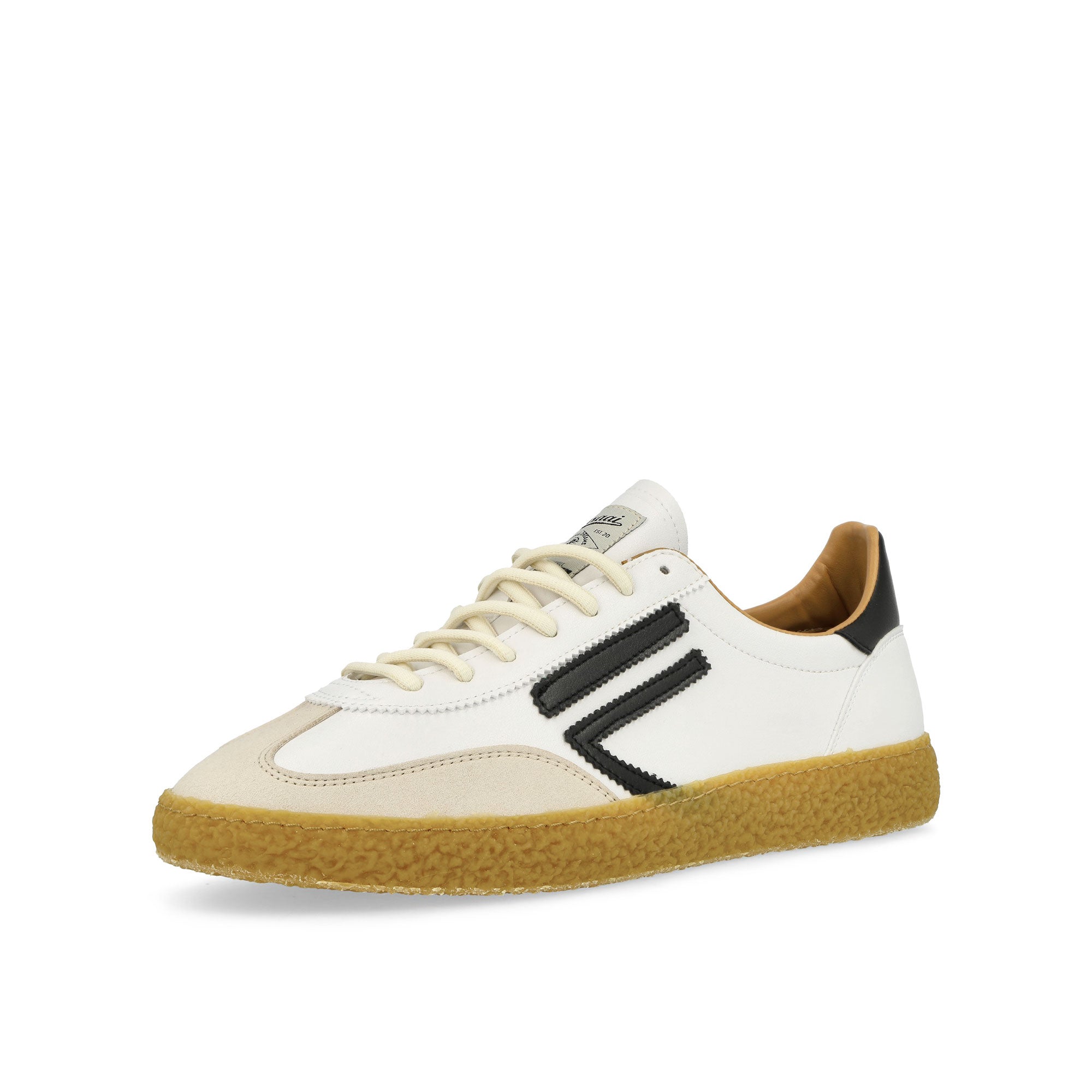 Puraai 6.01 XS Unlined Vegan Leather Cloud Dancer Low Top Sneakers Close Up | Overkill