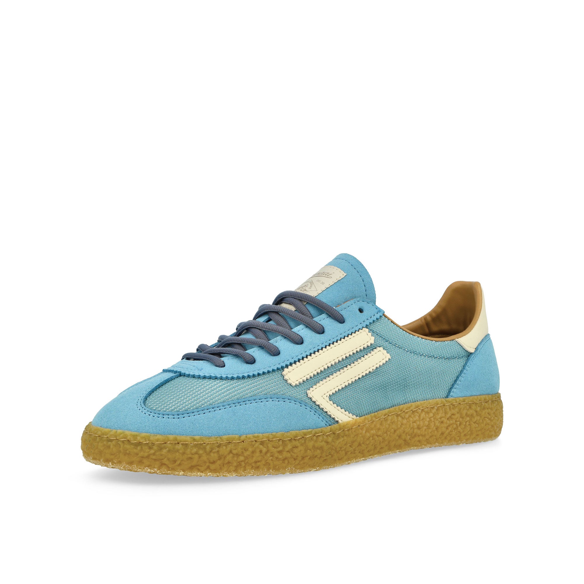 Puraai 6.01 XS Nylon Hairy Microsuede Dolphin Low Top Sneakers Close Up | Overkill