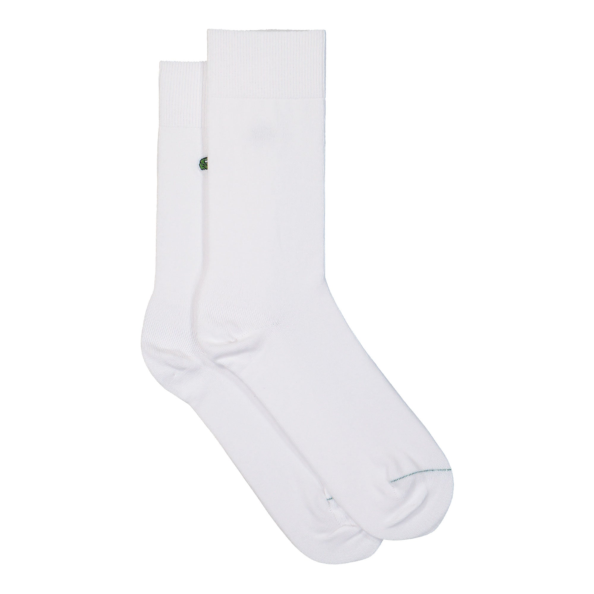 Lacoste 3-Pack Long Monochrome Socks White Socks RA8142-00 001 Close-up | Overkill