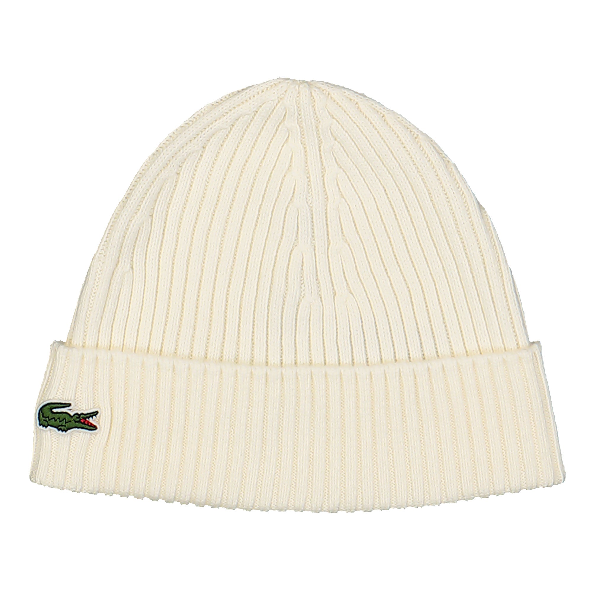 Lacoste Knitted Beanie Blanc Beanies RB0001-00 70V | Overkill