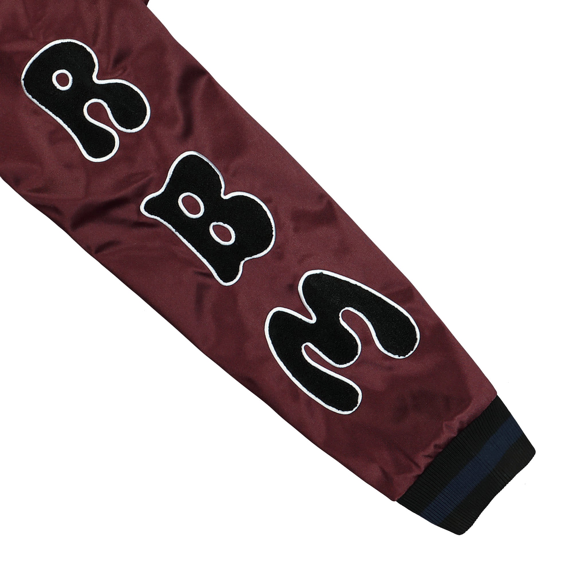 Real Bad Man RBM Team Jacket Deep Burgundy Bomber & Varsity Jackets Detail view 2 | Overkill