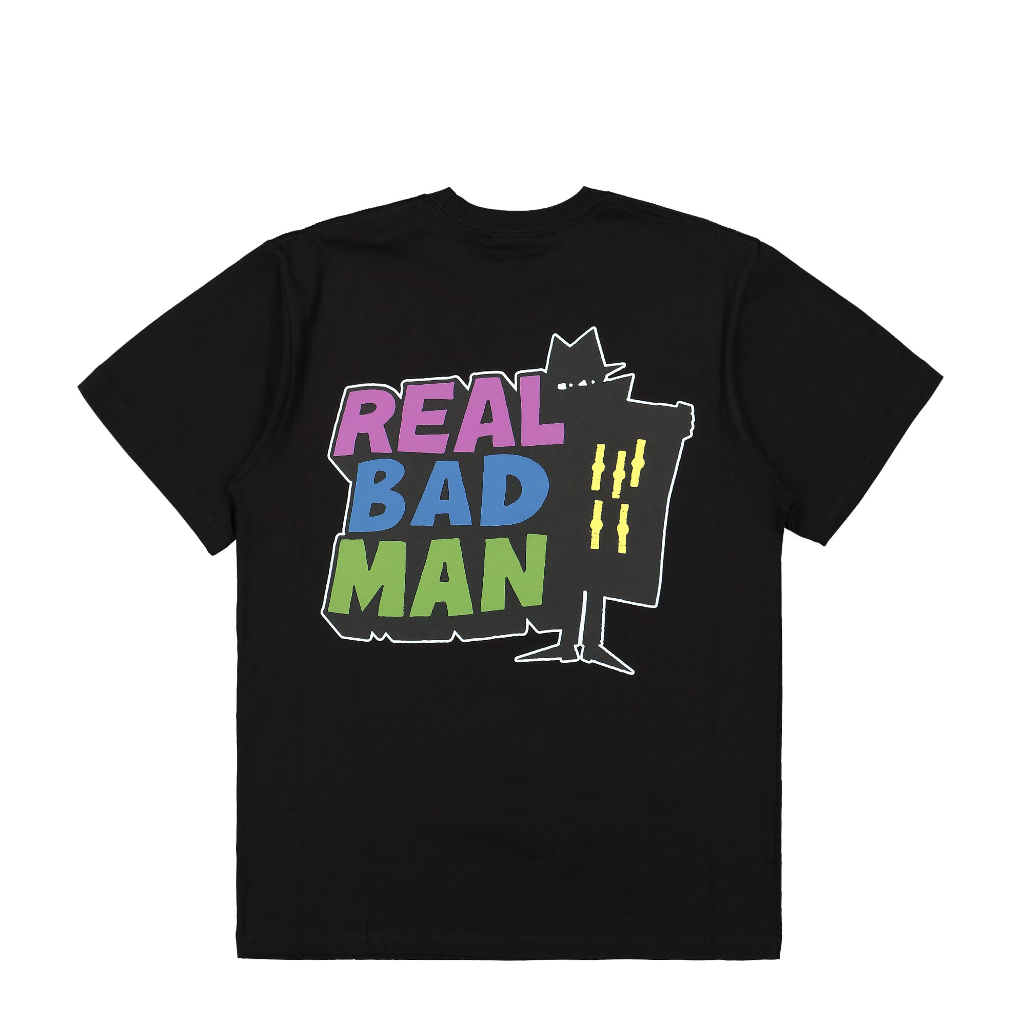 Real Bad Man RBM Logo Tee Vol. 12 Washed Black T-Shirts Close-up | Overkill