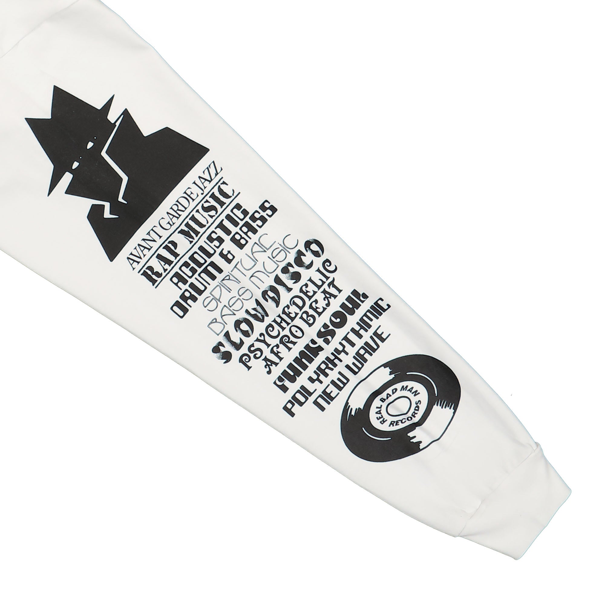 Real Bad Man Records And Tapes LS Tee White Longsleeves Detail view 1 | Overkill