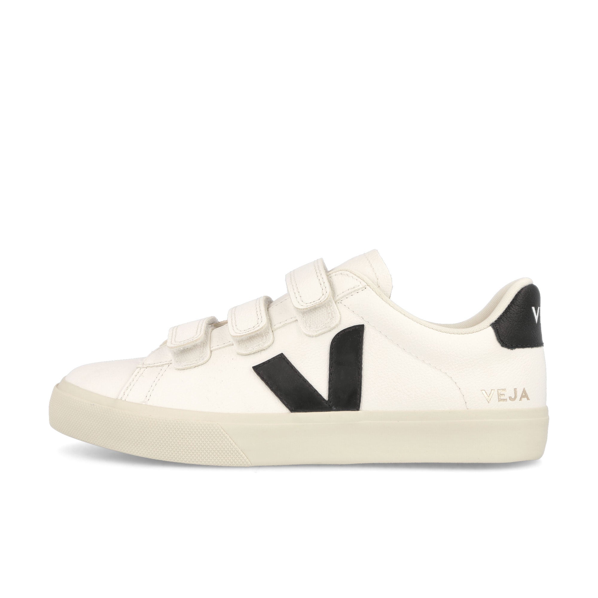 Veja W Recife Logo Chromefree Leather Extra White-Black Low Top Sneakers RC0502790A | Overkill