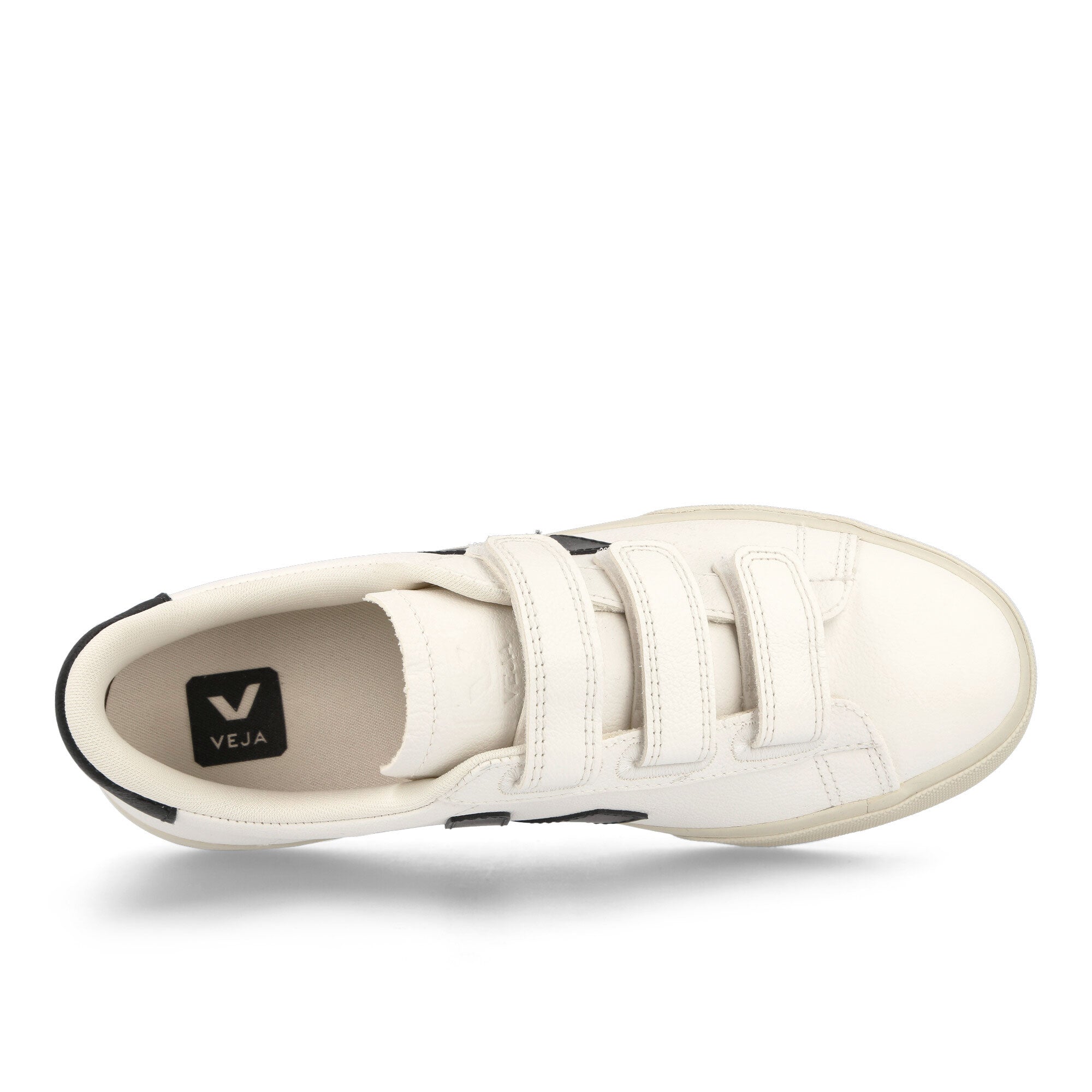 Veja Recife Logo Chromefree Leather Extra White-Black Low Top Sneakers Detailfoto | Overkill