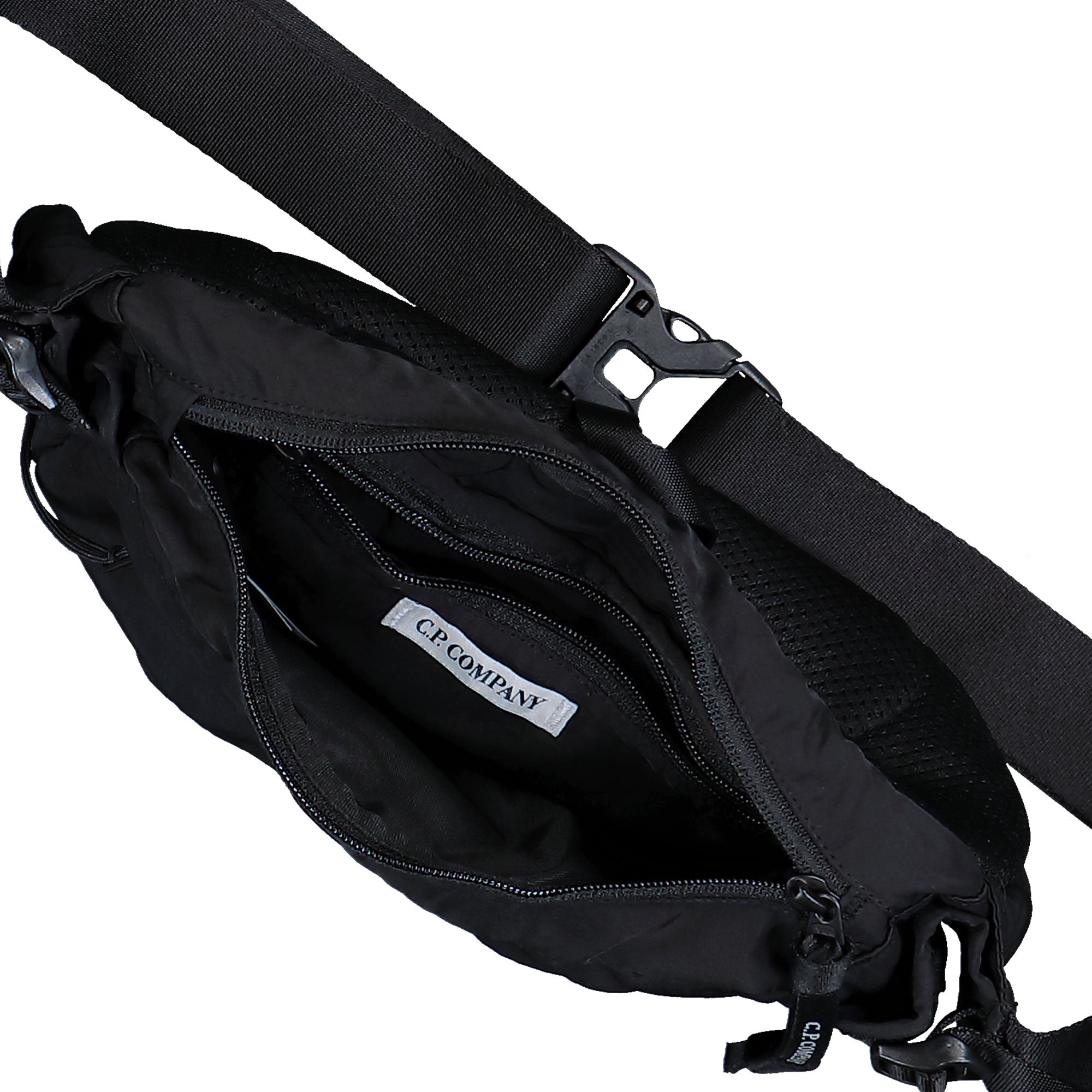 C.P. Company Nylon B Crossbody Pack Black Bag RCCMAC734A-005269G 999 Detail View 1 | Overkill